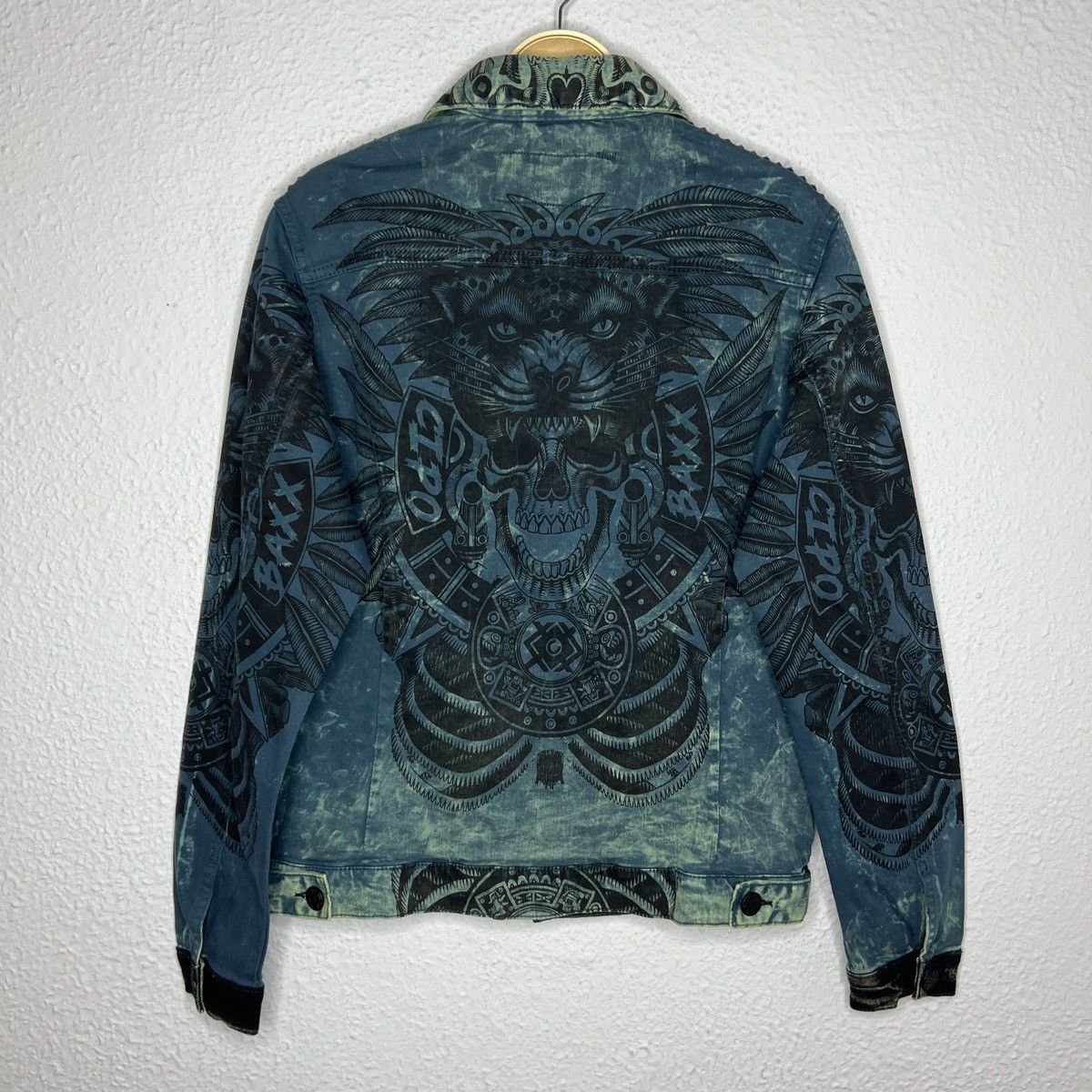 Other Cipo & Baxx Sick Skull Full Printed Denim Jacket Studded Size US L / EU 52-54 / 3 - 2 Thumbnail