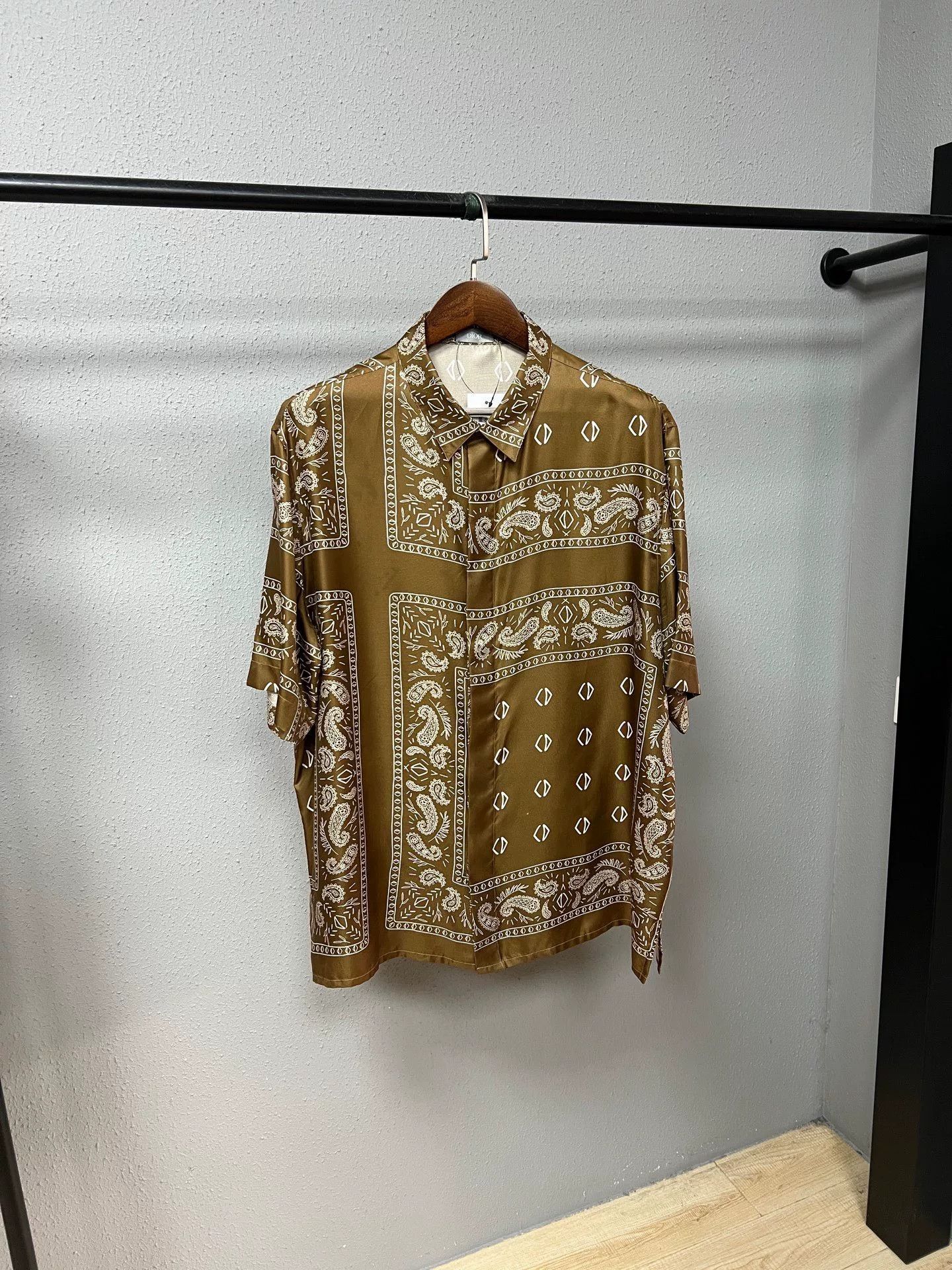 Dior dior paisley print short sleeve shirt Size L / US 10 / IT 46 - 1 Thumbnail