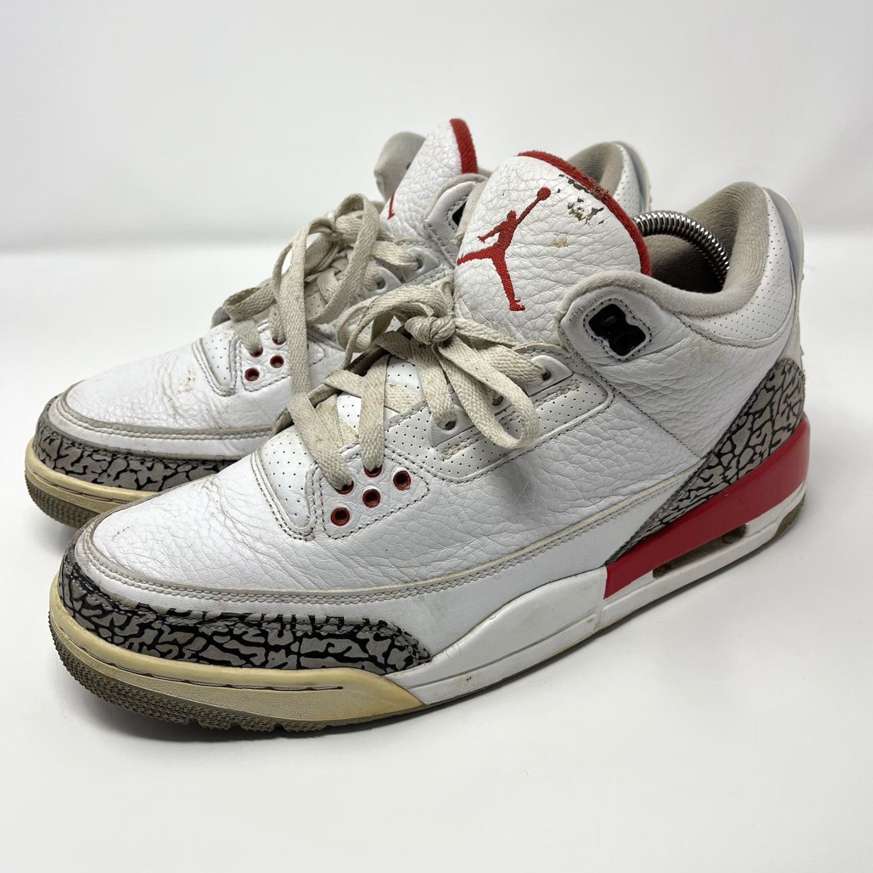 Jordan Brand Nike Air Jordan 3 Retro Hall of Fame Sneaker Mens Size 10.5 White 136064-116 2018 Shoes Leather Retro 3 Jordan Size ONE SIZE - 5 Thumbnail