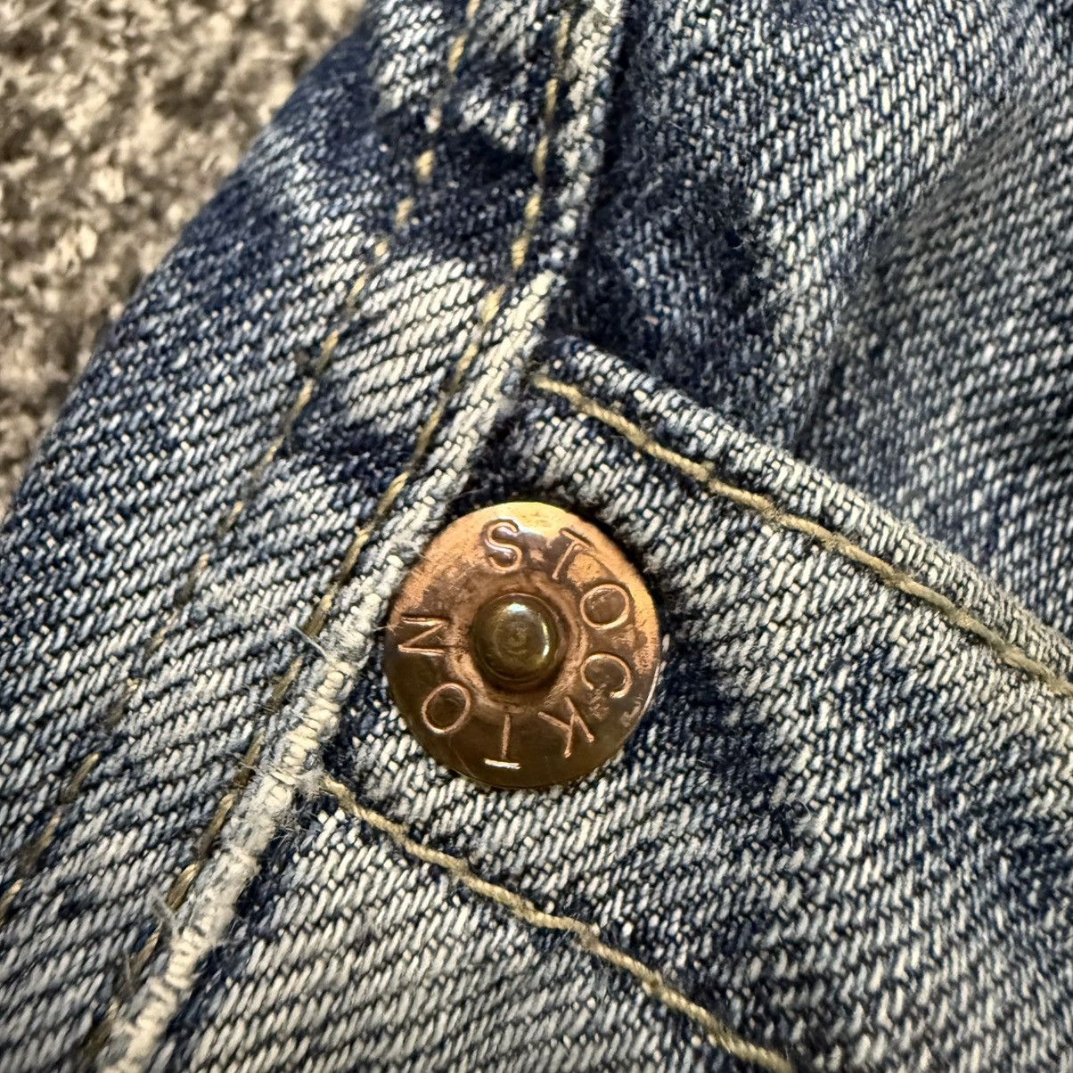 Japanese Brand 🔥🇯🇵 Vintage 90s Avant Garde Light Wash Stockton Denim Size US 34 / EU 50 - 11 Thumbnail