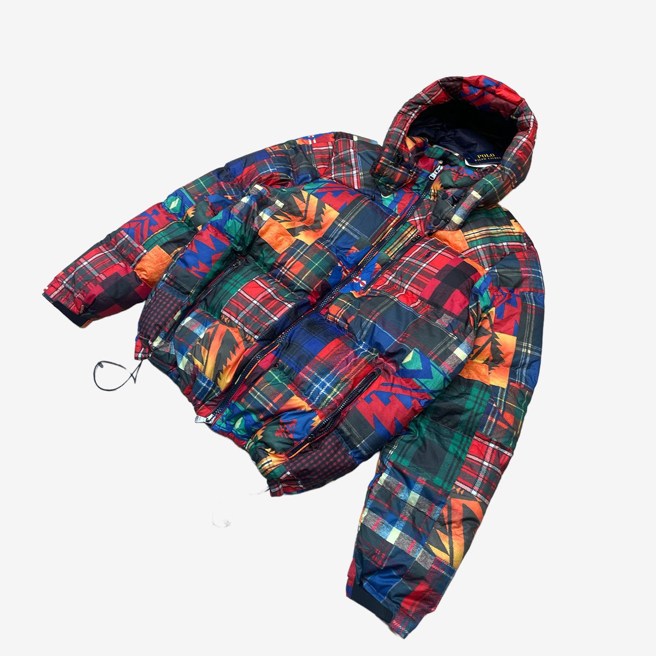 Polo Ralph Lauren NEW Polo Ralph Lauren Aztec Patchwork Duck Down Jacket Size US XL / EU 56 / 4 - 6 Thumbnail