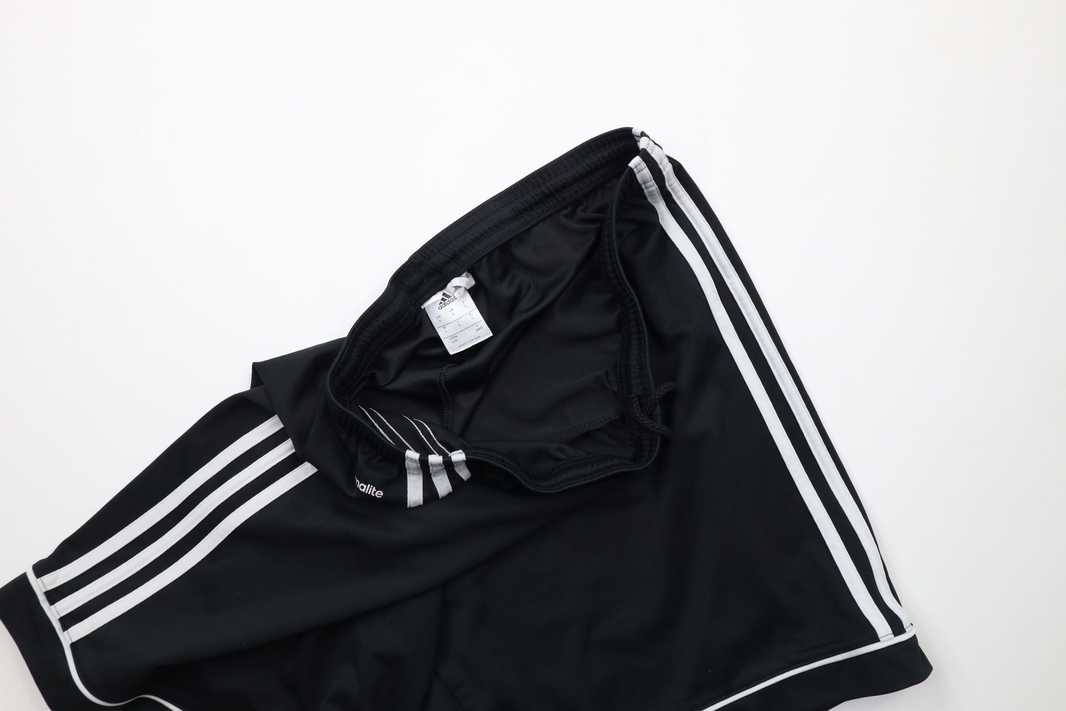 Adidas × Vintage Vintage Adidas Striped Running Jogging Soccer Shorts Black Size US 34 / EU 50 - 6 Thumbnail