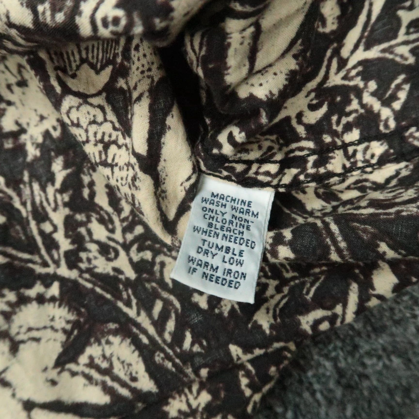 Polo Ralph Lauren Polo Ralph Lauren Shirt Mens Medium Brown Floral Long Sleeve Popover VTG Size US M / EU 48-50 / 2 - 4 Thumbnail