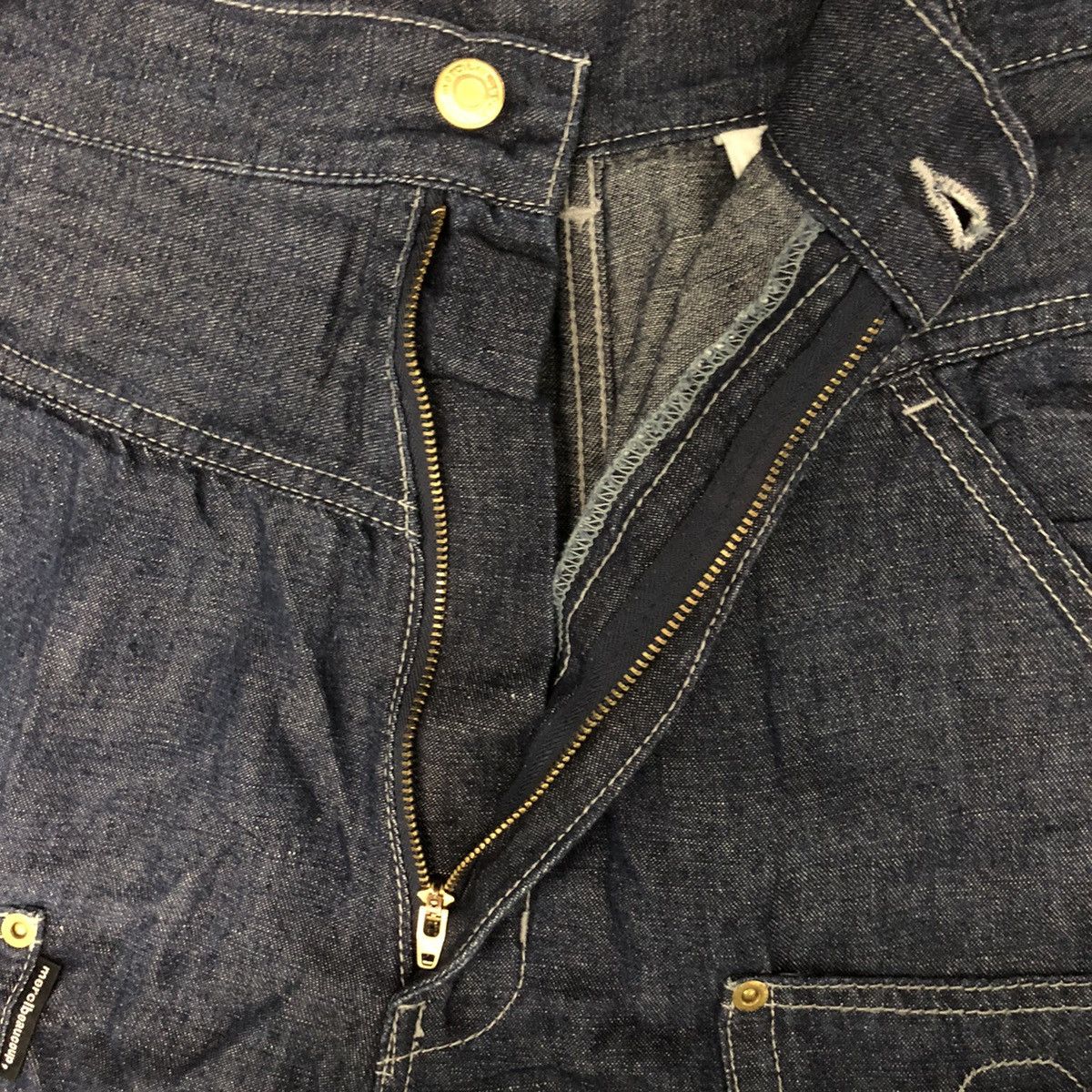 Issey Miyake Mercibeaucop Assymetrical Denim Trousers Balloons Jeans Size US 30 / EU 46 - 8 Thumbnail