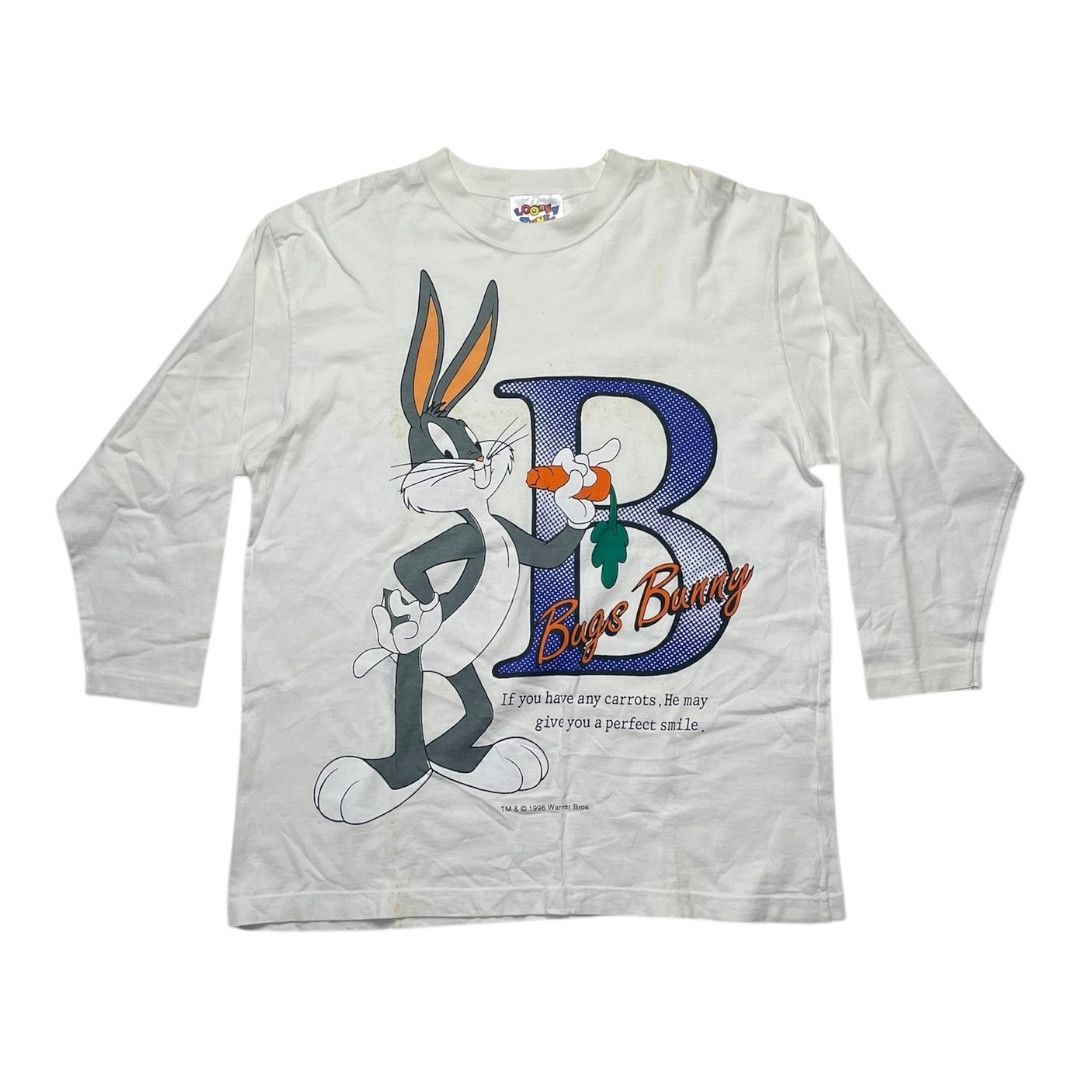 Other Vintage Bugs Bunny Long Sleeve Looney Tunes Single Stitch Size US M / EU 48-50 / 2 - 1 Thumbnail