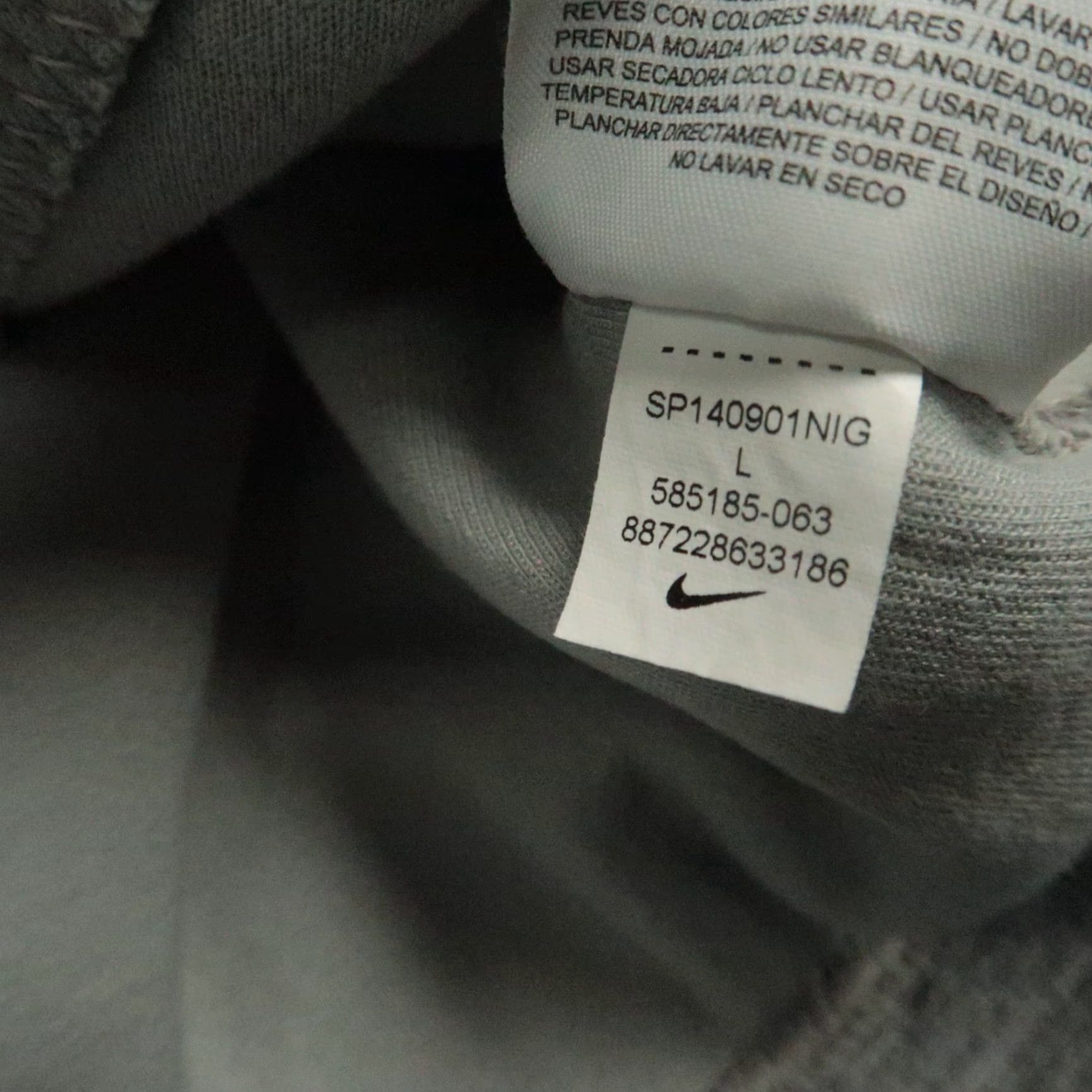 Nike Nike Sweatshirt Mens Large Gray Tech Fleece Crew Pullover Long Sleeve Size US L / EU 52-54 / 3 - 6 Thumbnail