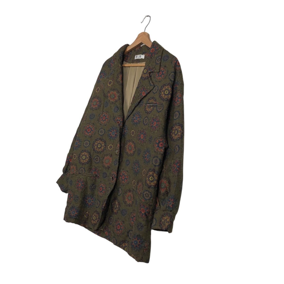 Vintage Button Jacket FullPrint Floral I 1981 Made in Italy