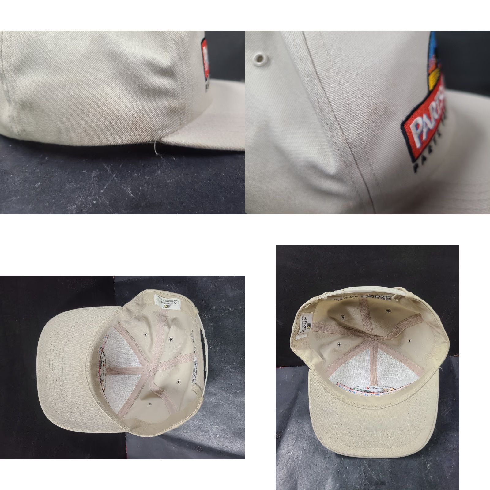 John Deere VINTAGE John Deere K-Products Snapback Baseball Cap Hat Beige Cotton Canvas Adjustable Mens HKP Country Theme ?> Size ONE SIZE - 8 Thumbnail