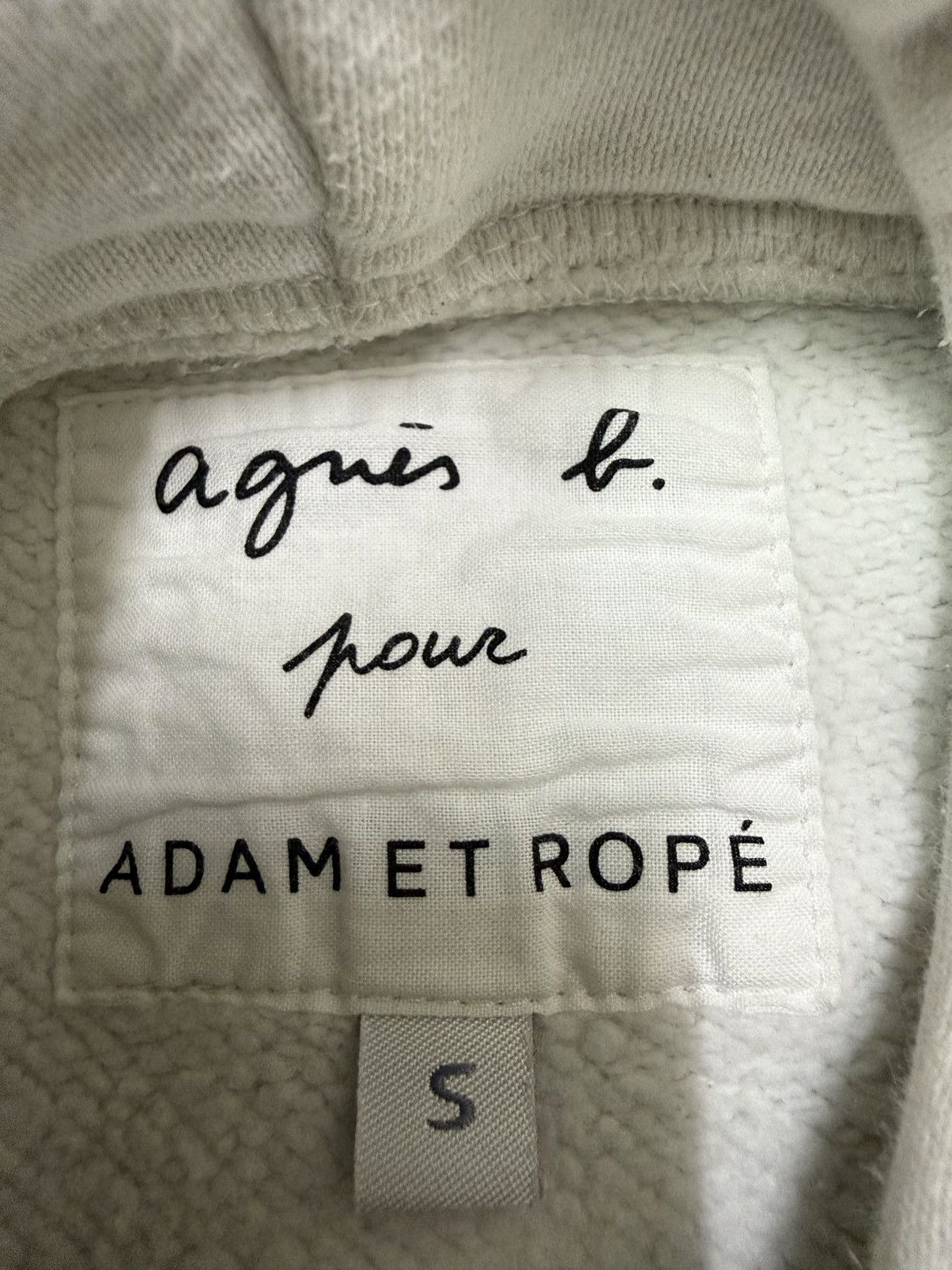 agnes b. Vintage Agnes B. Center Logo Pullover Sweater Hoodie Size S / US 4 / IT 40 - 8 Thumbnail