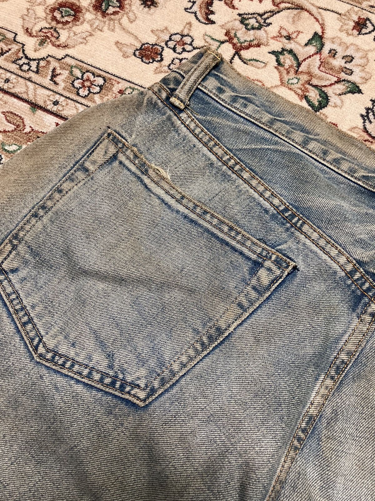 Japanese Brand Vintage Distressed Sewing Chop Jeans Size US 30 / EU 46 - 11 Thumbnail