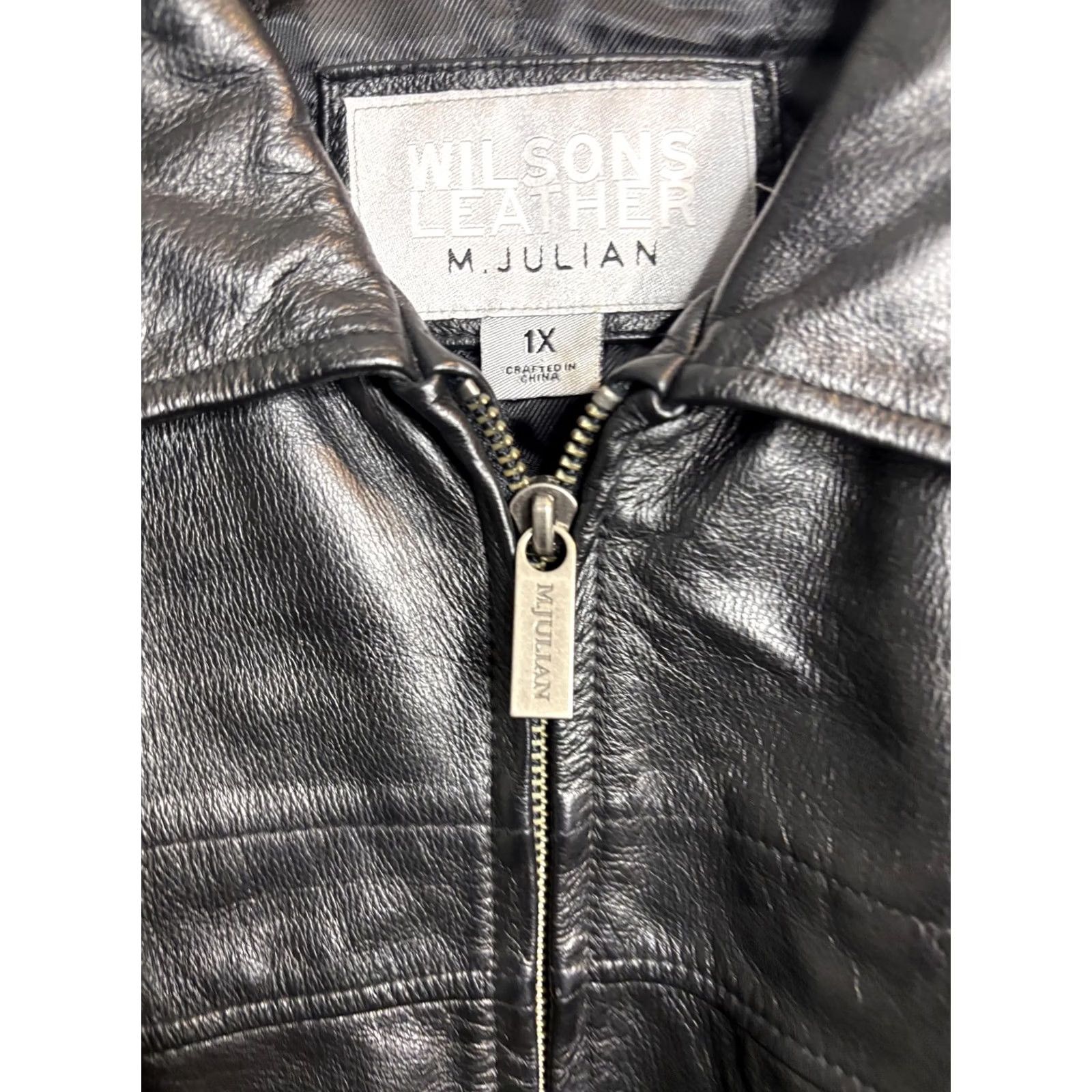 Vintage VINTAGE Wilsons Leather Jacket Womens 1X Black M. Julian Thinsulate Gloves Bomber Jacket 90s Mens Big & Tall Size XL / US 12-14 / IT 48-50 - 3 Thumbnail