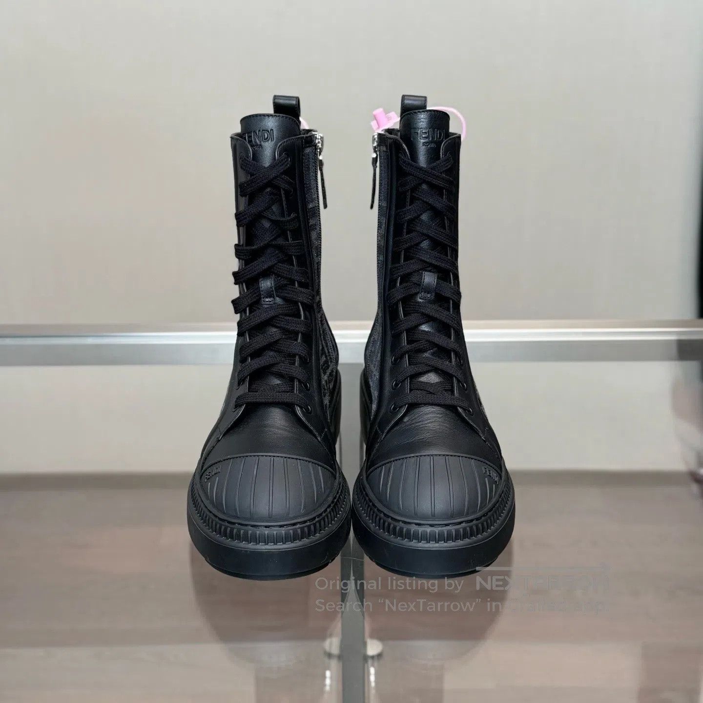 Fendi FENDI Double F Old Age Full Print Zippered Martin Boots Size US 8.5 / IT 38.5 - 2 Thumbnail