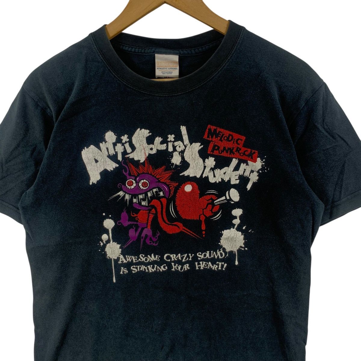Band Tees ANTI SOCIAL STUDENT Punk Rock Band Japan Tee Shirt Top RX Size US M / EU 48-50 / 2 - 5 Thumbnail