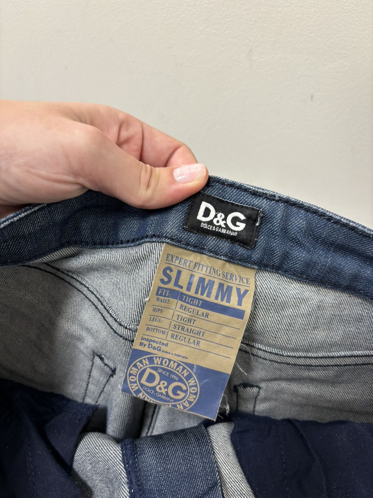 Dolce & Gabbana Dolce & Gabbana Women’s Slimmy Straight Fit Blue Denim Jeans Size 27" / US 4 / IT 40 - 8 Thumbnail