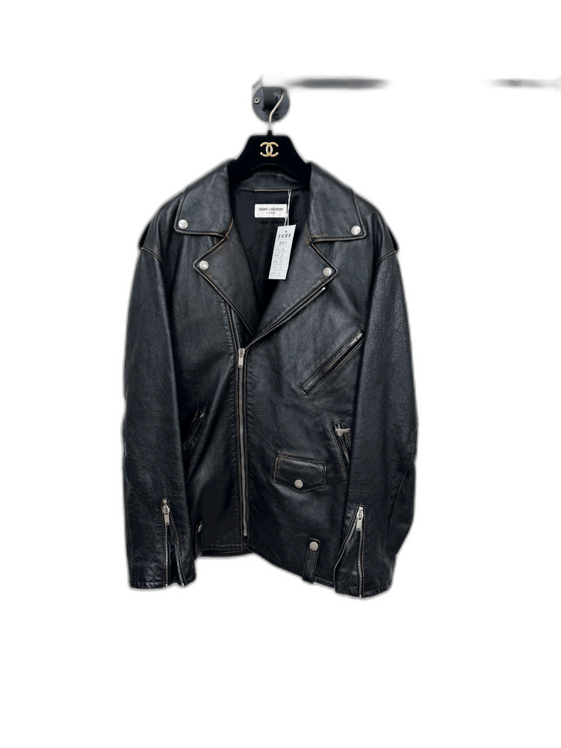 Saint Laurent Paris Saint Laurent Leather Jacket Size S / US 4 / IT 40 - 1 Thumbnail