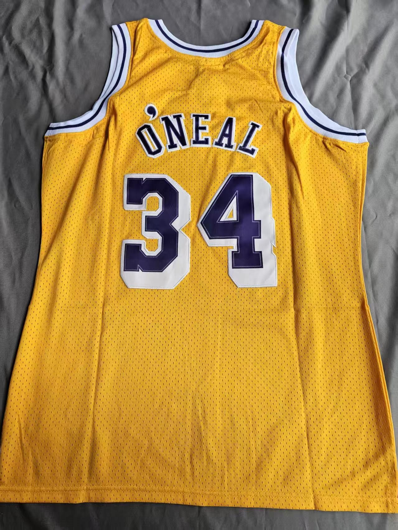 NBA #34 Shaquille O'Neal Jersey Laker 1996 97 Size US L / EU 52-54 / 3 - 2 Thumbnail