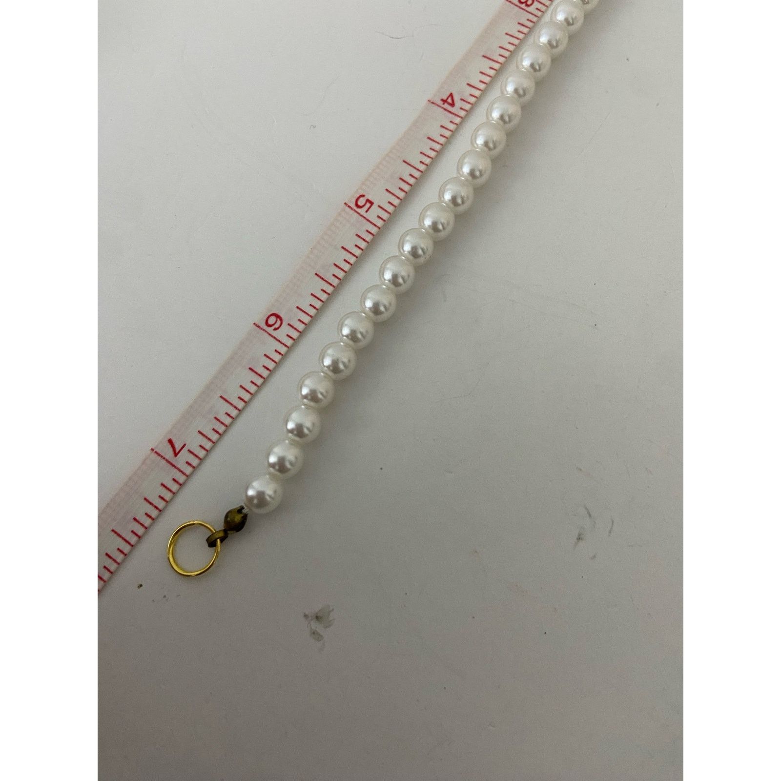 Handmade Upcycled faux pearl bracelet Size ONE SIZE - 5 Thumbnail