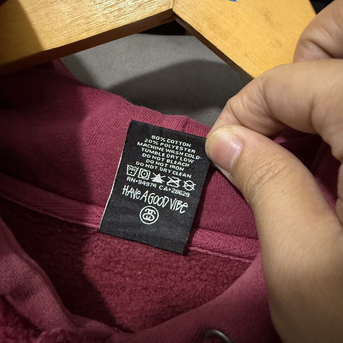 Stussy Vintage stussy logo hoodie Size US S / EU 44-46 / 1 - 10 Thumbnail