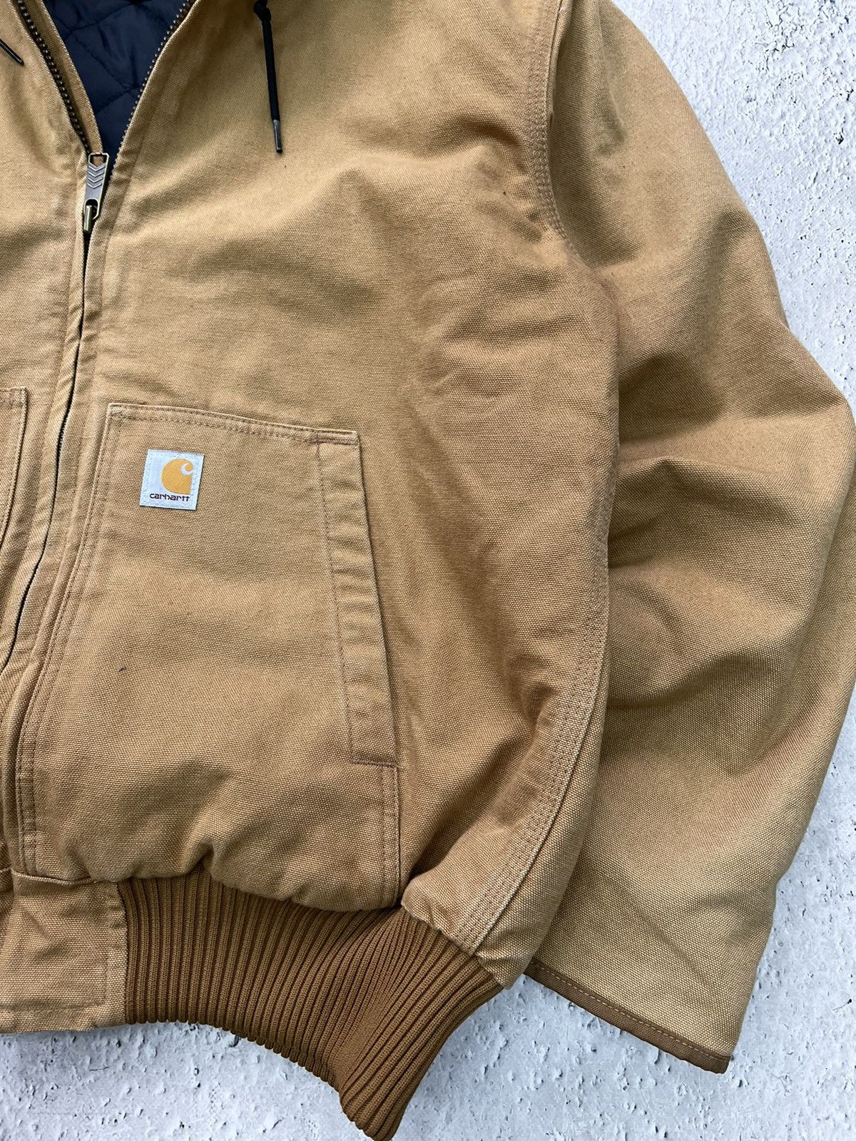 Carhartt × Vintage 90's Faded Black Vintage Carhartt Active Jacket JR105 Size US L / EU 52-54 / 3 - 7 Thumbnail