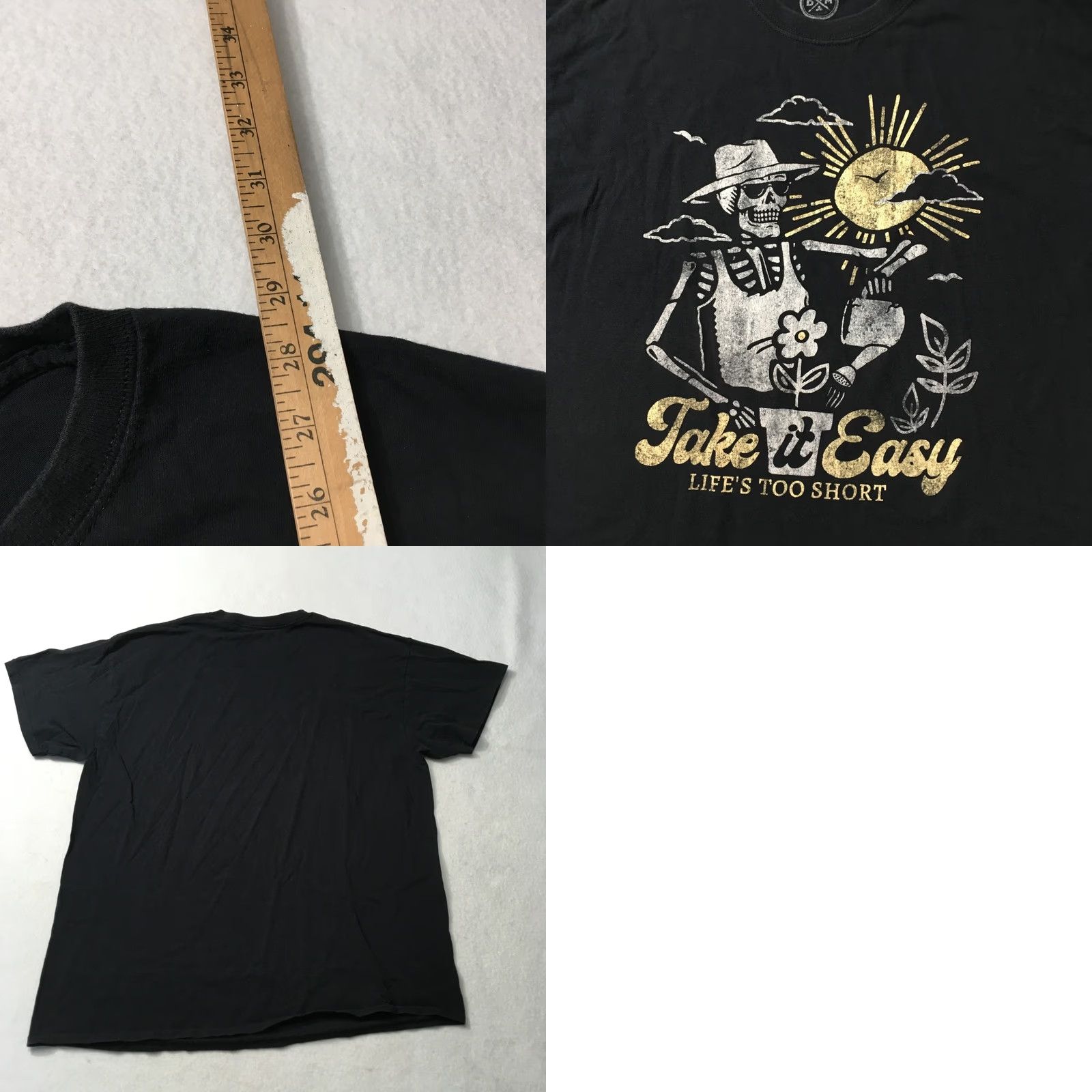 Vintage Too Short Life Is Too Short Short Sleeve Black XL dm Nike? Size US 36 / EU 52 - 8 Thumbnail