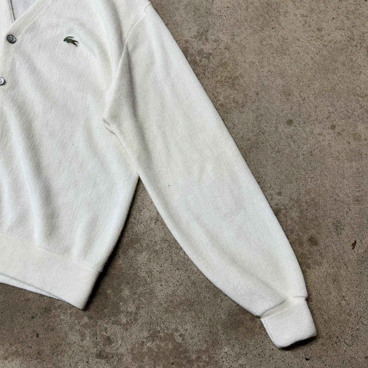 Vintage good Lacoste Acrylic White Sweater