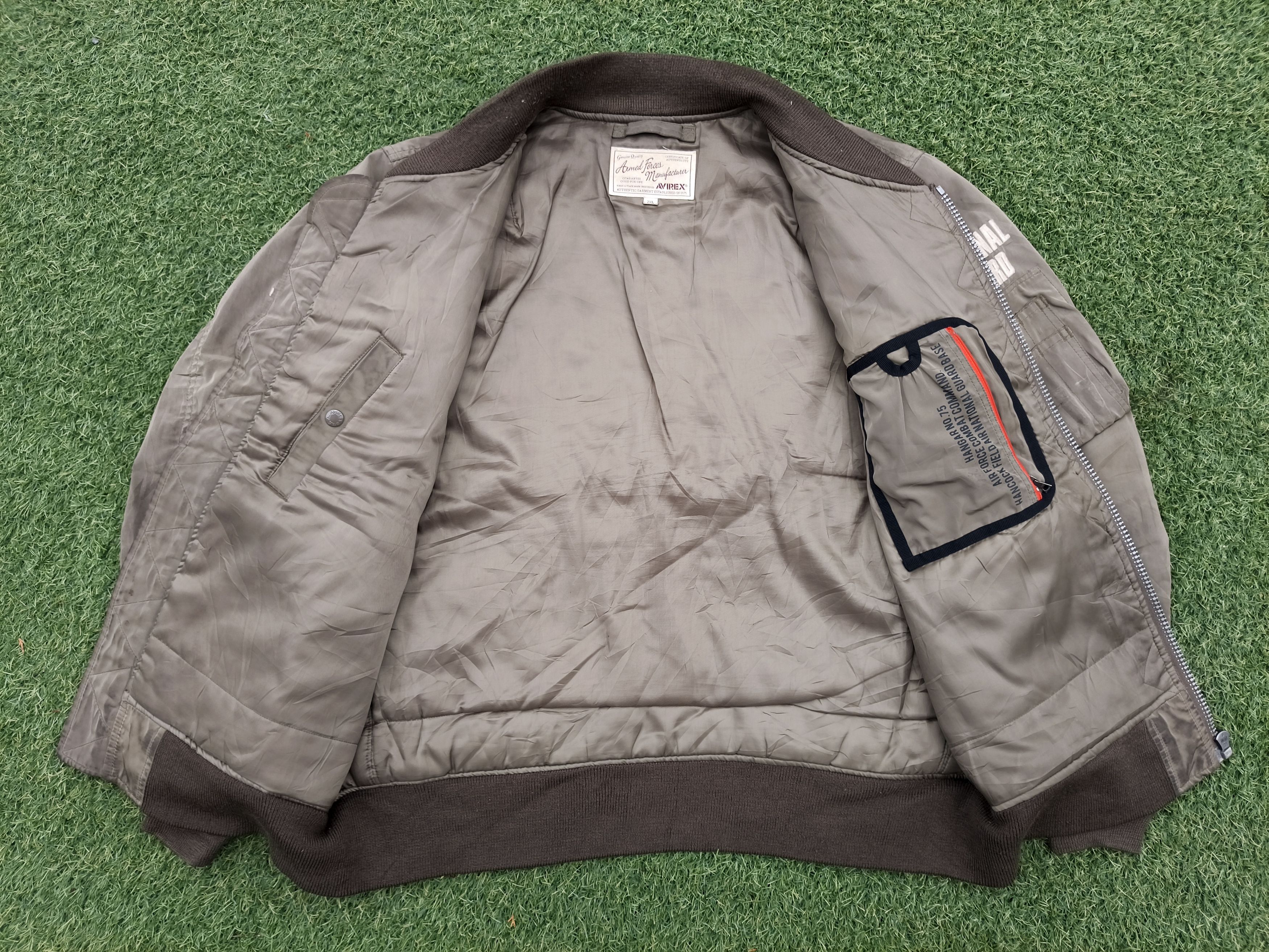 Avirex Avirex NYANG US Air Force Distressed Bomber Jacket Size US XXL / EU 58 / 5 - 11 Thumbnail