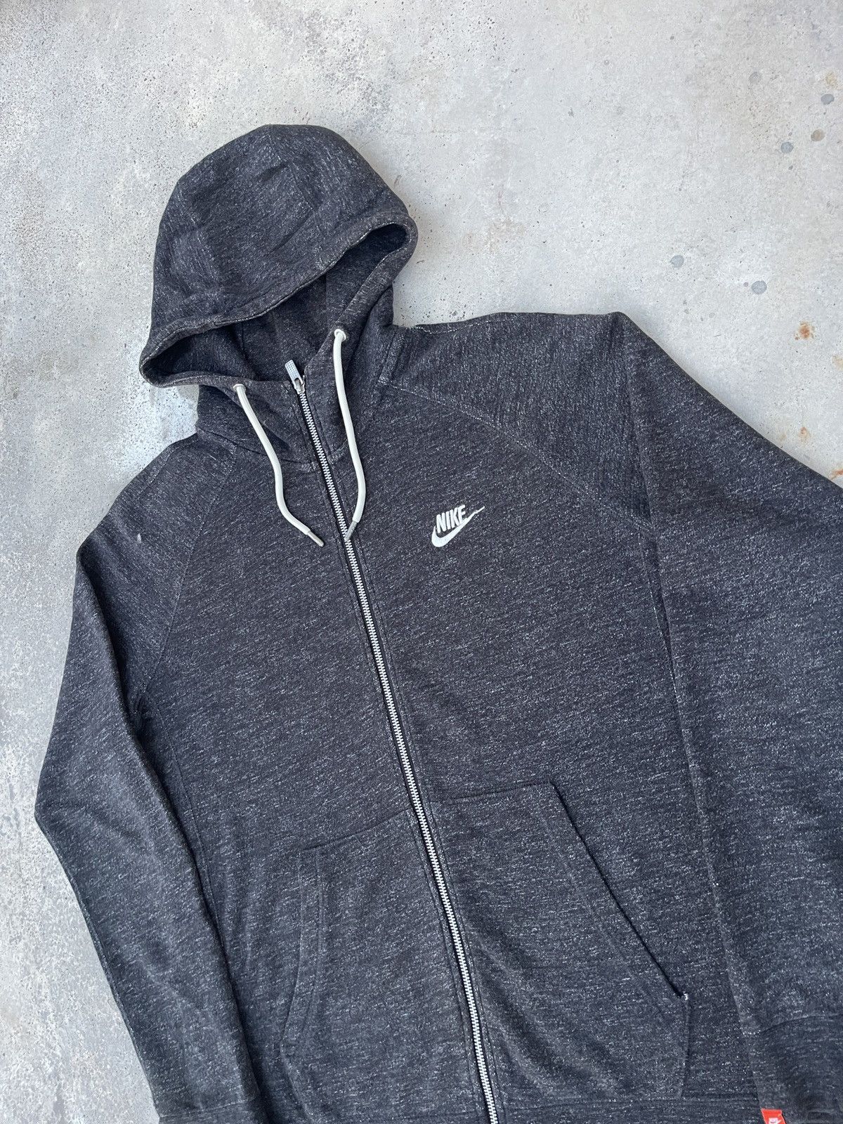 Nike Distressed Nike Zip Up Hoodie Size US L / EU 52-54 / 3 - 5 Thumbnail