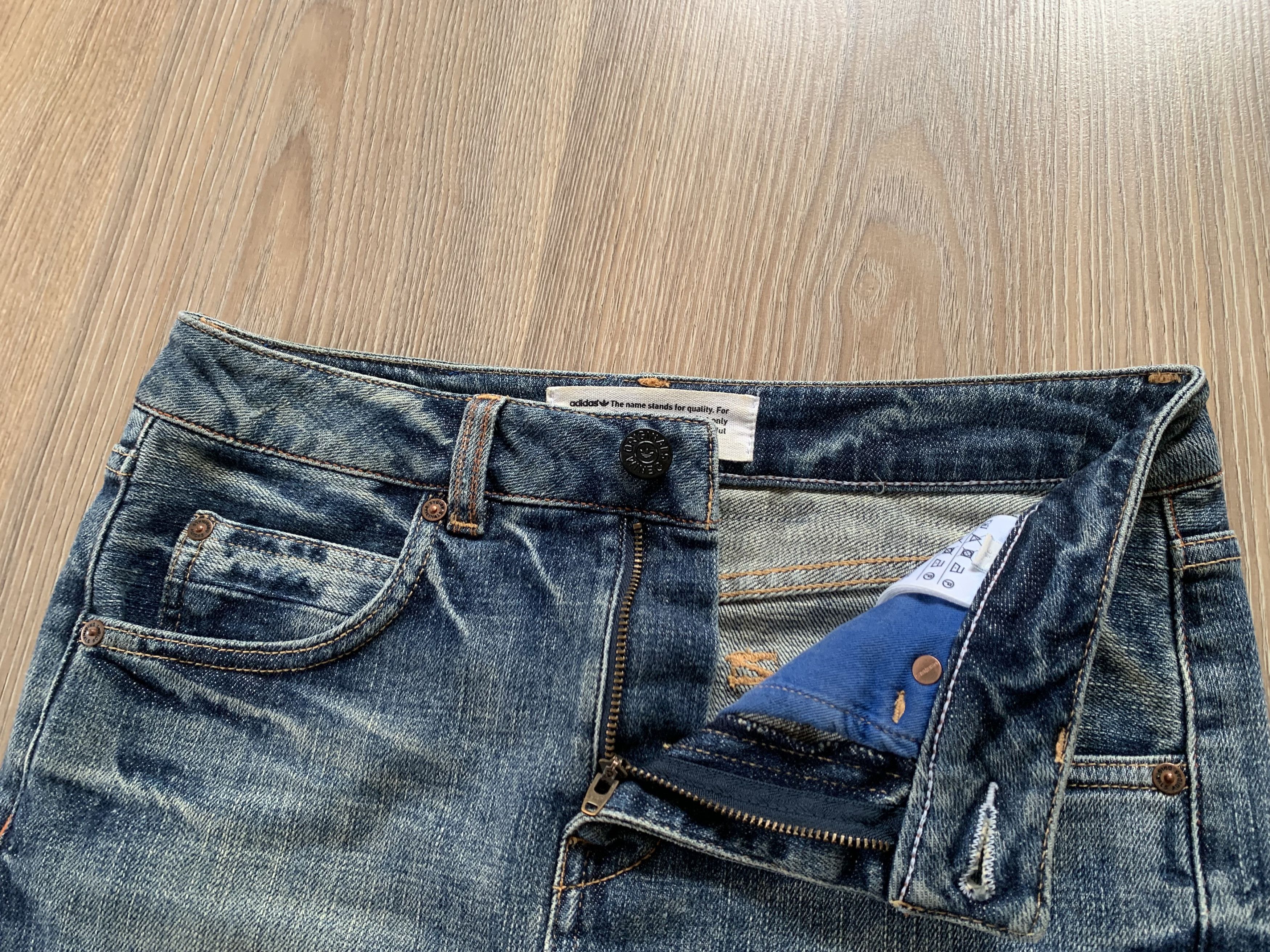 Adidas Women’s Blue Adidas Originals Denim Skirt Size US 30 / EU 46 - 4 Thumbnail