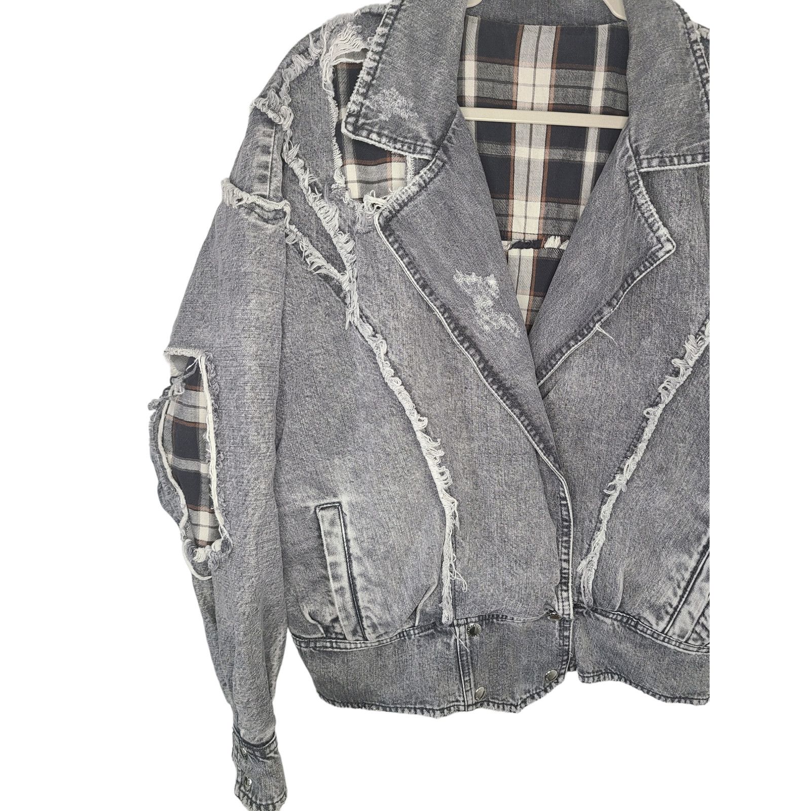 Retrofete RETROFÊTE Ellie reversible distressed denim jacket Size M / US 6-8 / IT 42-44 - 5 Thumbnail