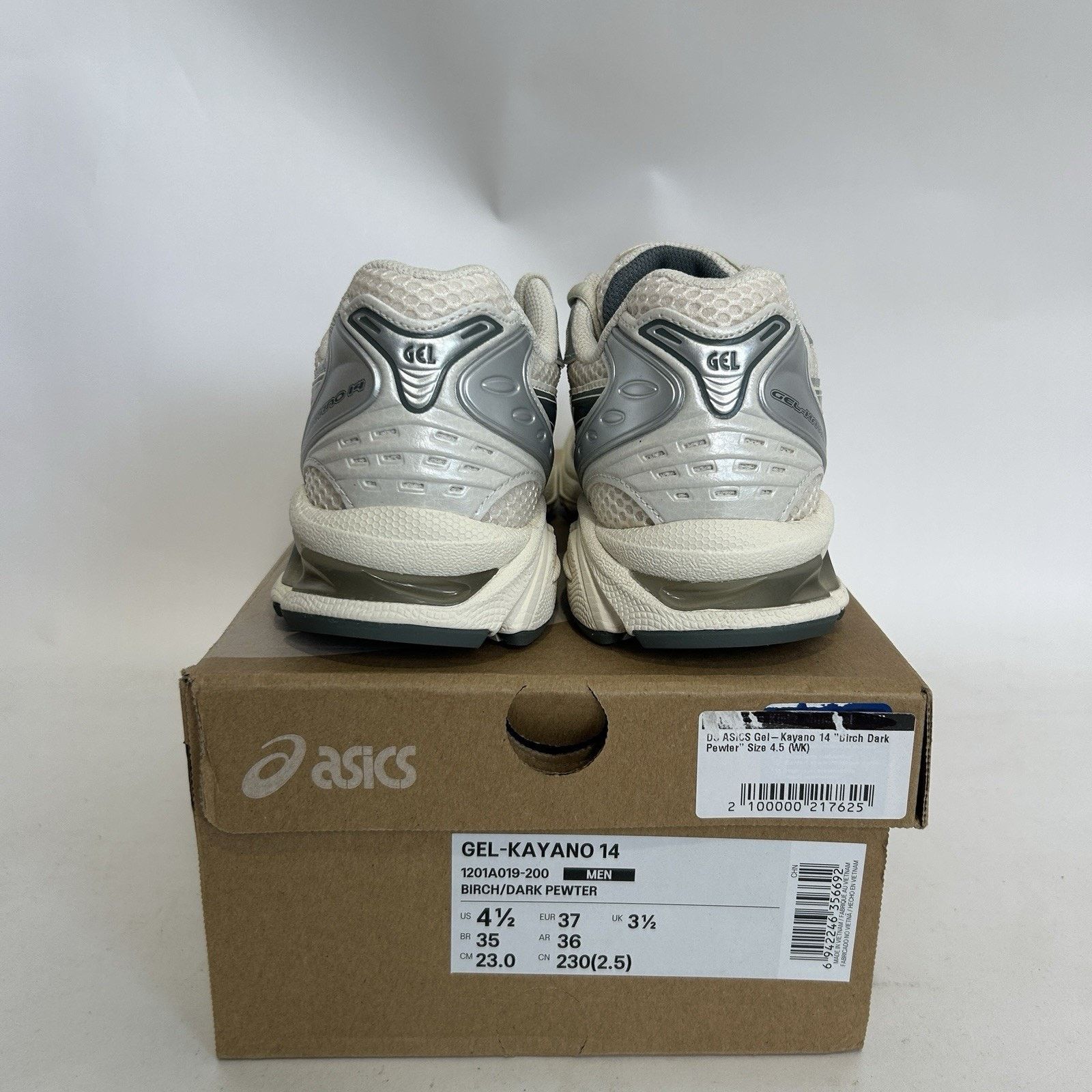 Asics ASICS Gel-Kayano 14 “Birch Dark Pewter” 1201A019-200 Size US 6 / IT 36 - 4 Thumbnail