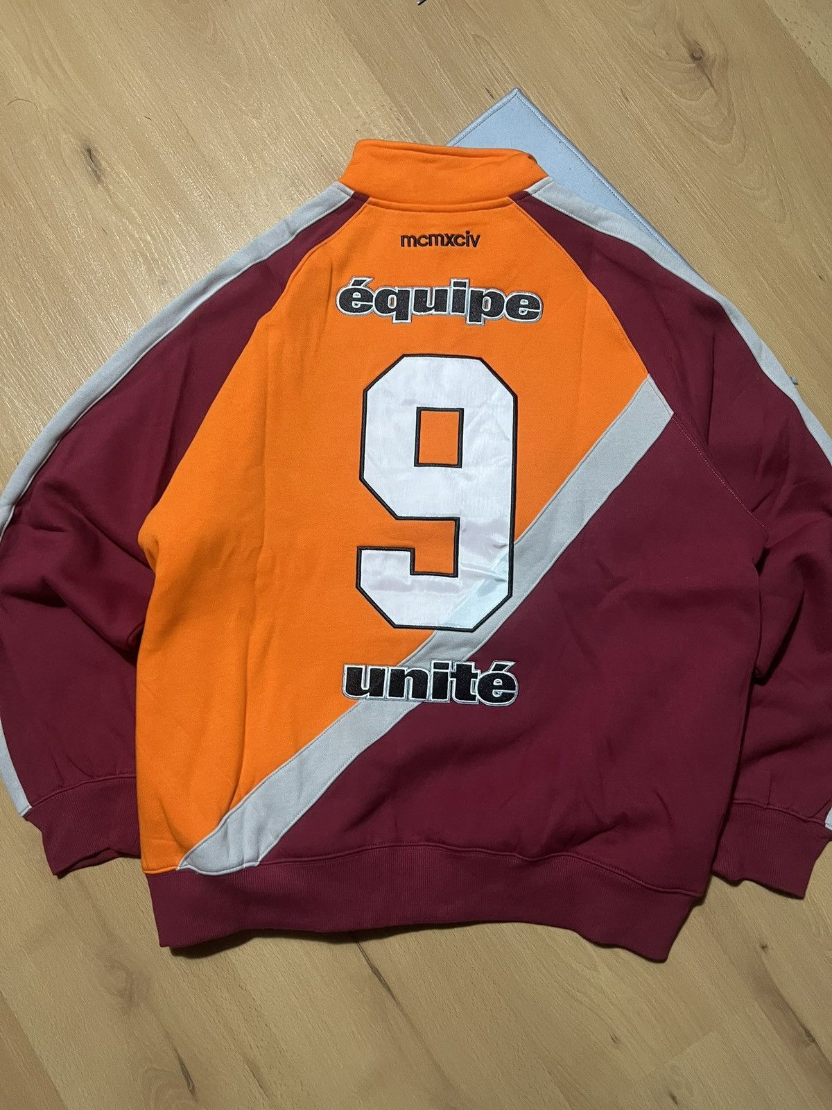 Supreme Supreme Half Zip Track Sweatshirt Orange Burgundy Logo Size US M / EU 48-50 / 2 - 4 Thumbnail