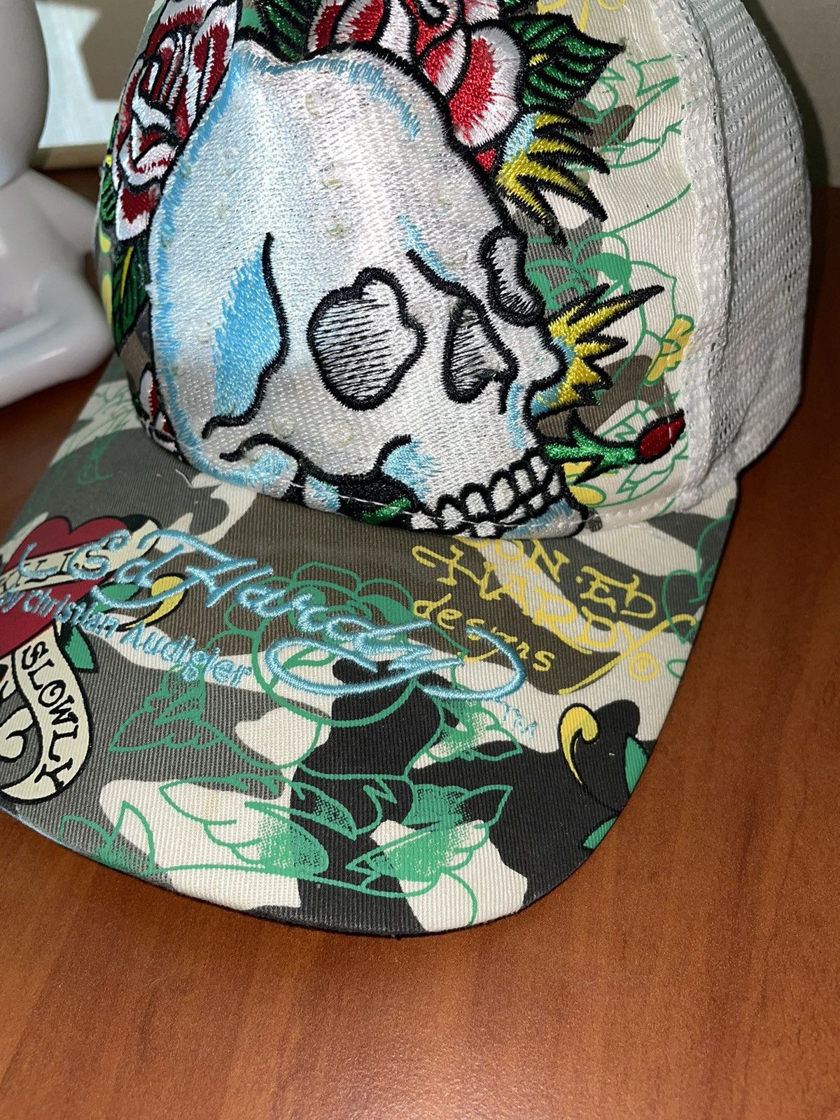 Ed Hardy × Japanese Brand × Vintage Ed hardy vintage Japanese cap 90s Size ONE SIZE - 2 Thumbnail