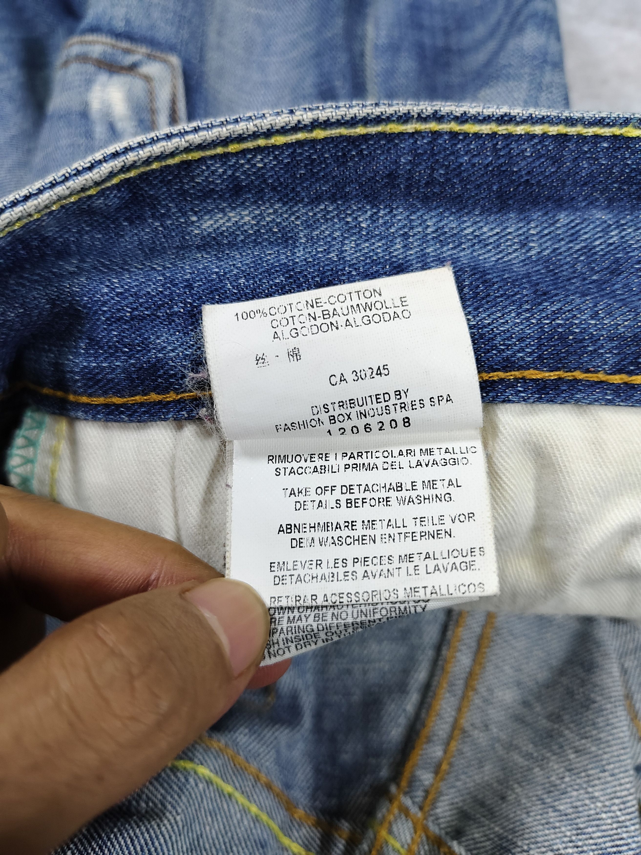 Replay 00s Replay-Y2K Experimental Distressed Embroidered Denim Size US 32 / EU 48 - 11 Thumbnail
