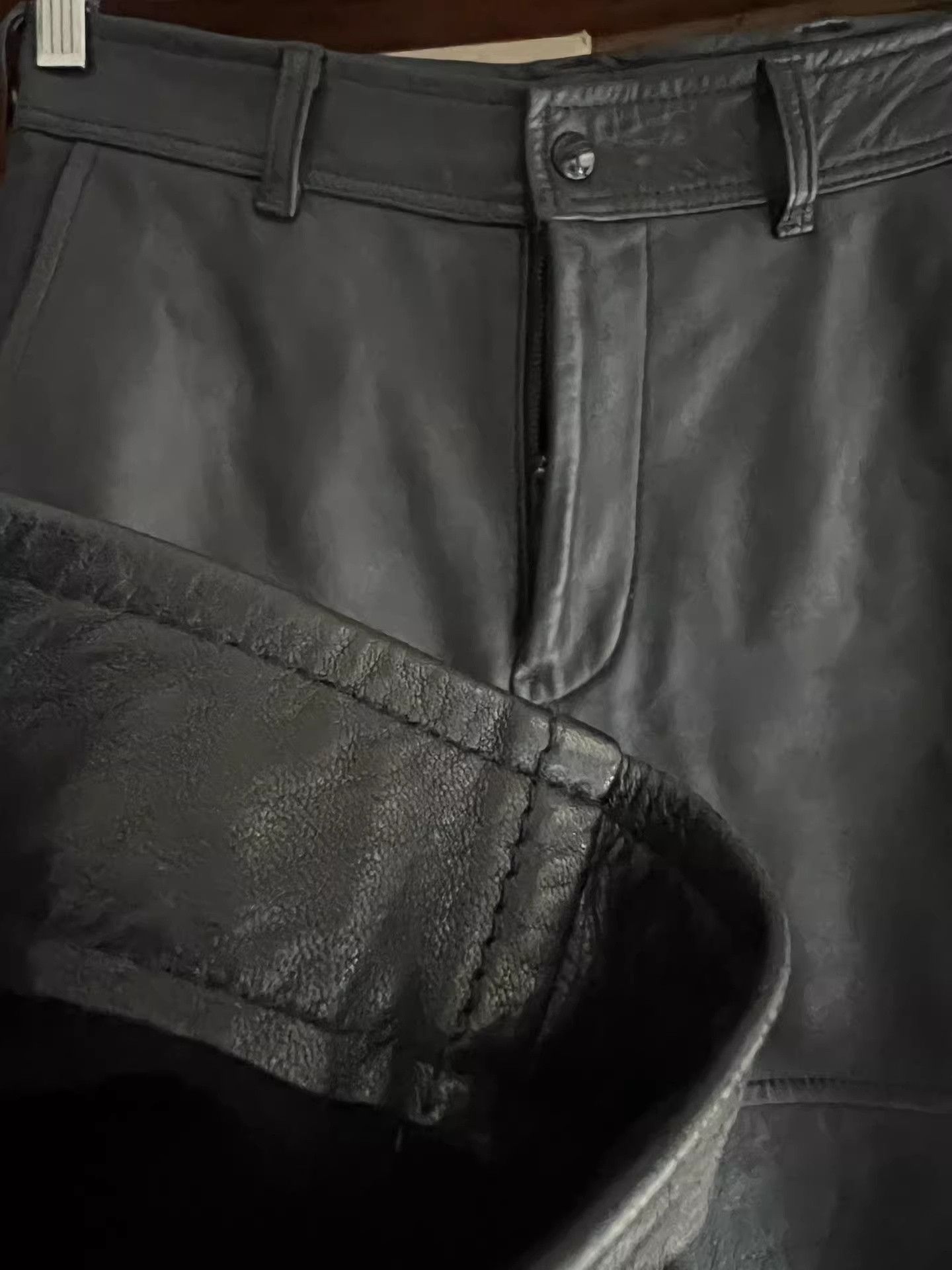 Porter Classic Porter Classic Black Deerskin Leather Pants Size US 38 / EU 54 - 2 Thumbnail
