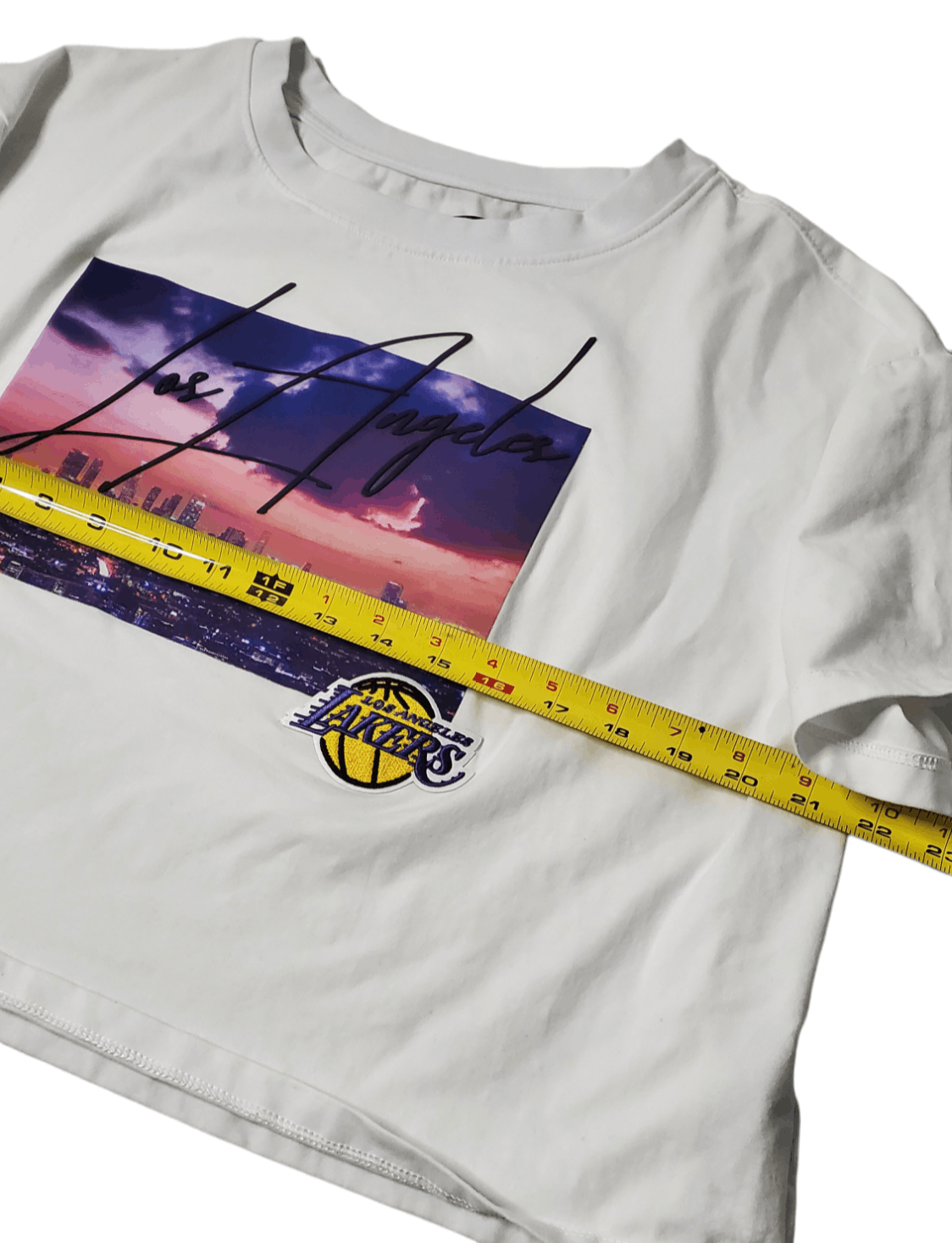 NBA × Vintage Los Angeles Lakers Skyline Croptop Size L / US 10 / IT 46 - 4 Thumbnail