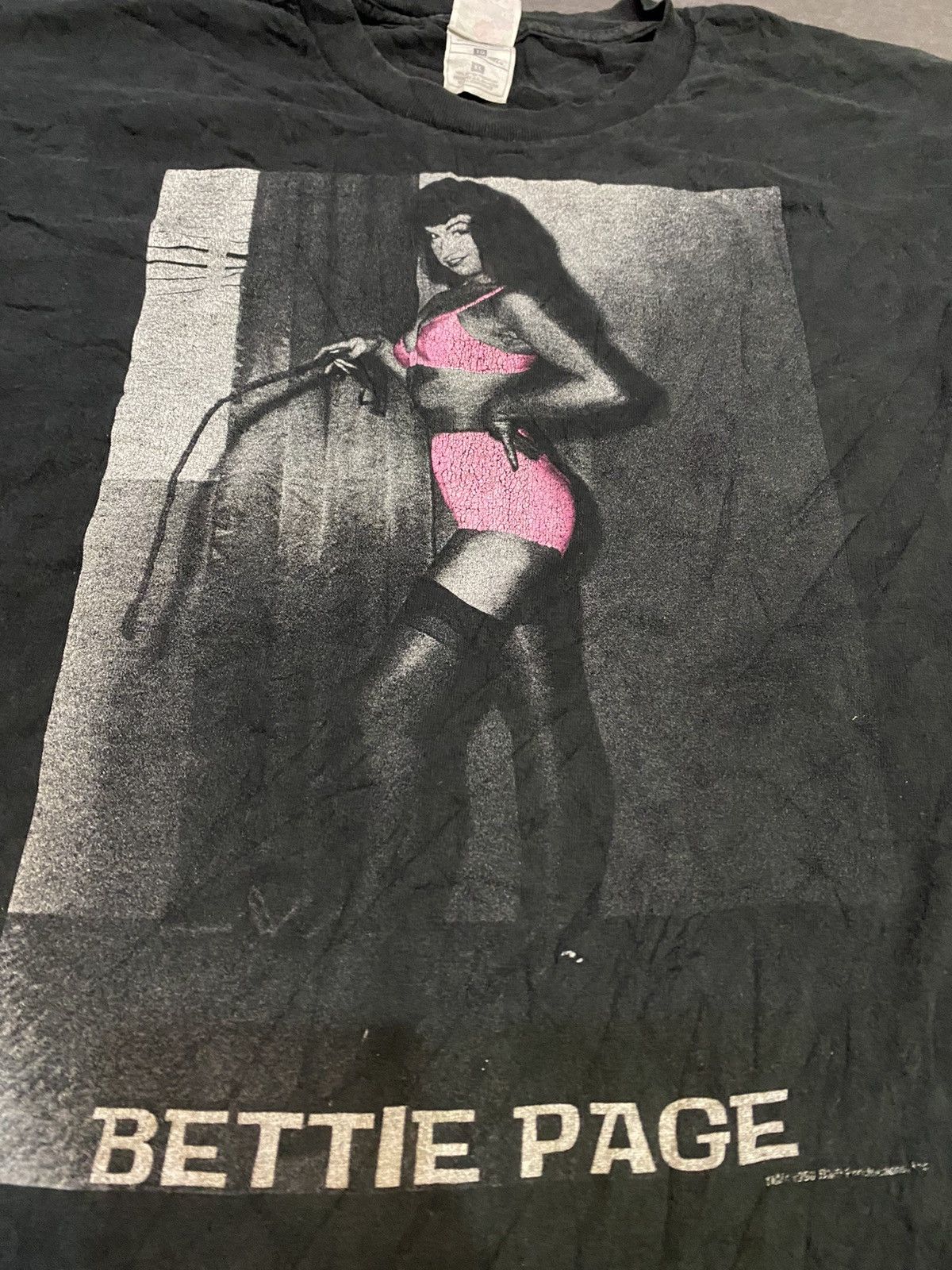 Fruit Of The Loom × Vintage Vintage Bettie Page 90s Size US XL / EU 56 / 4 - 2 Thumbnail