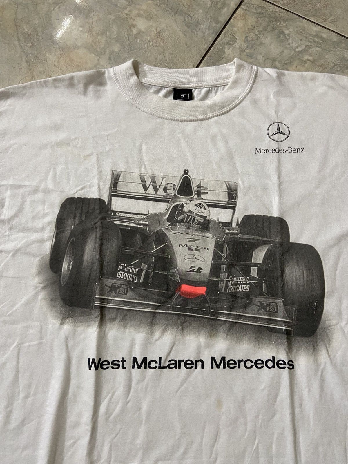 Mercedes-Benz Vintage 1998 West McLaren Mercedes MP4/13 Size US XL / EU 56 / 4 - 2 Thumbnail