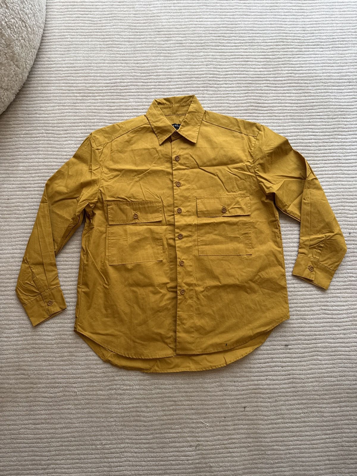 Evan Kinori Wax Cotton Big Shirt Size US S / EU 44-46 / 1 - 1 Thumbnail
