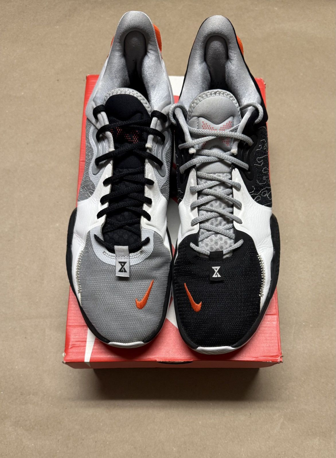 Nike Nike PG 5 Promo Black White Orange Mens size 14 Basketball! Size US 14 / EU 47 - 3 Thumbnail