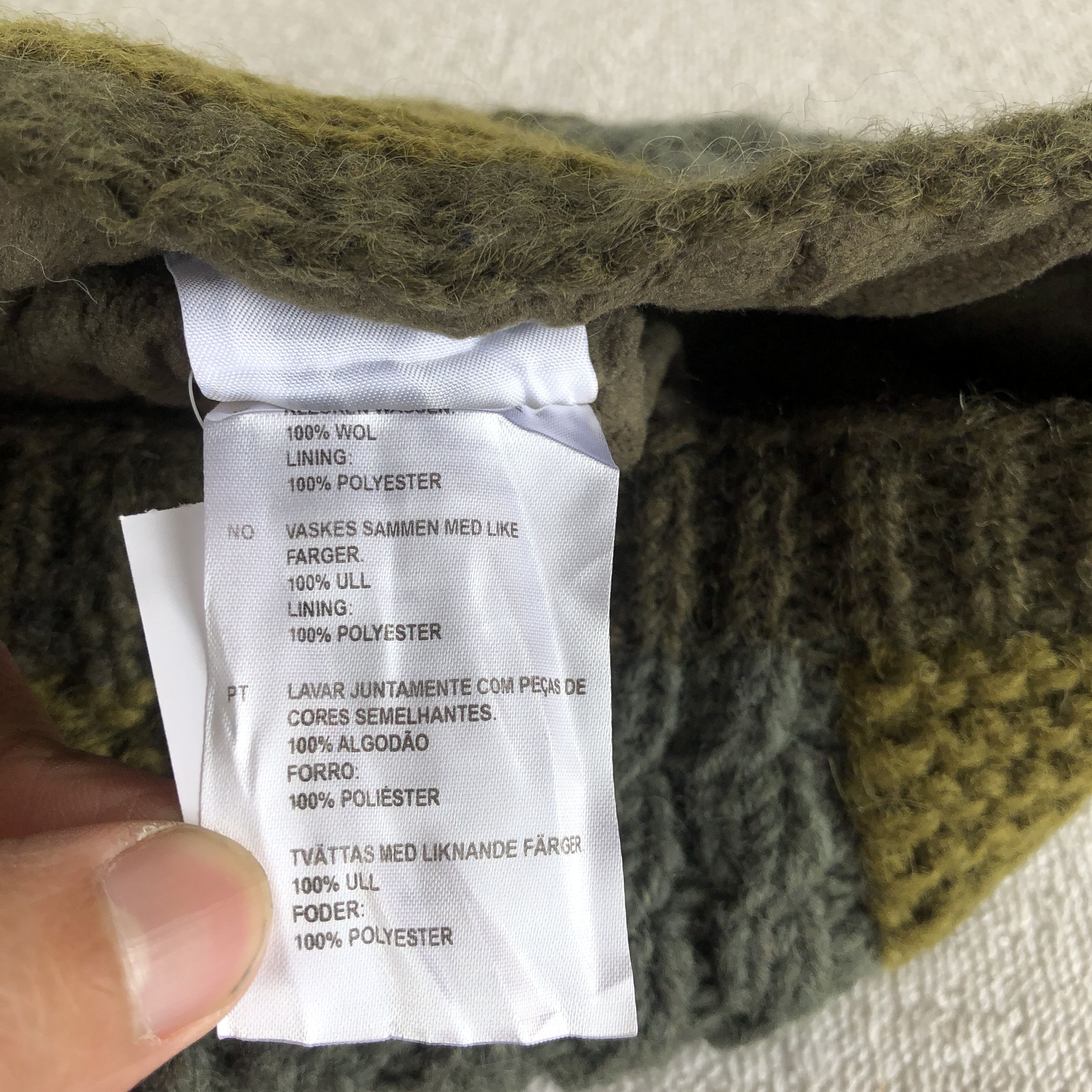 Japanese Brand Vintage 90s Cable Knit Beanie Patchwork Snow Caps Hats Size ONE SIZE - 10 Thumbnail