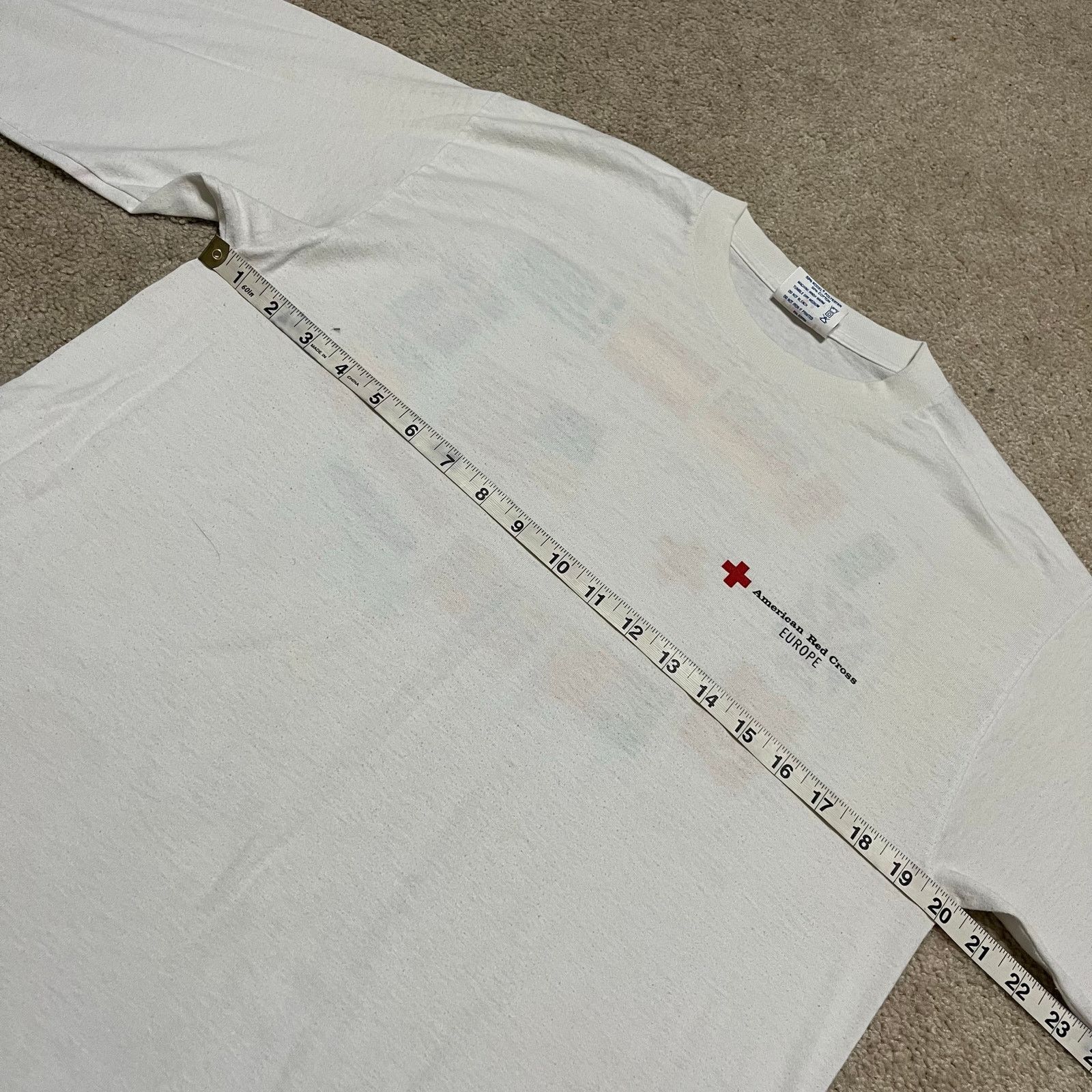 TEE JAYS Vintage American Red Cross EUROPE Long Sleeve Graphic Shirt Size US L / EU 52-54 / 3 - 5 Thumbnail