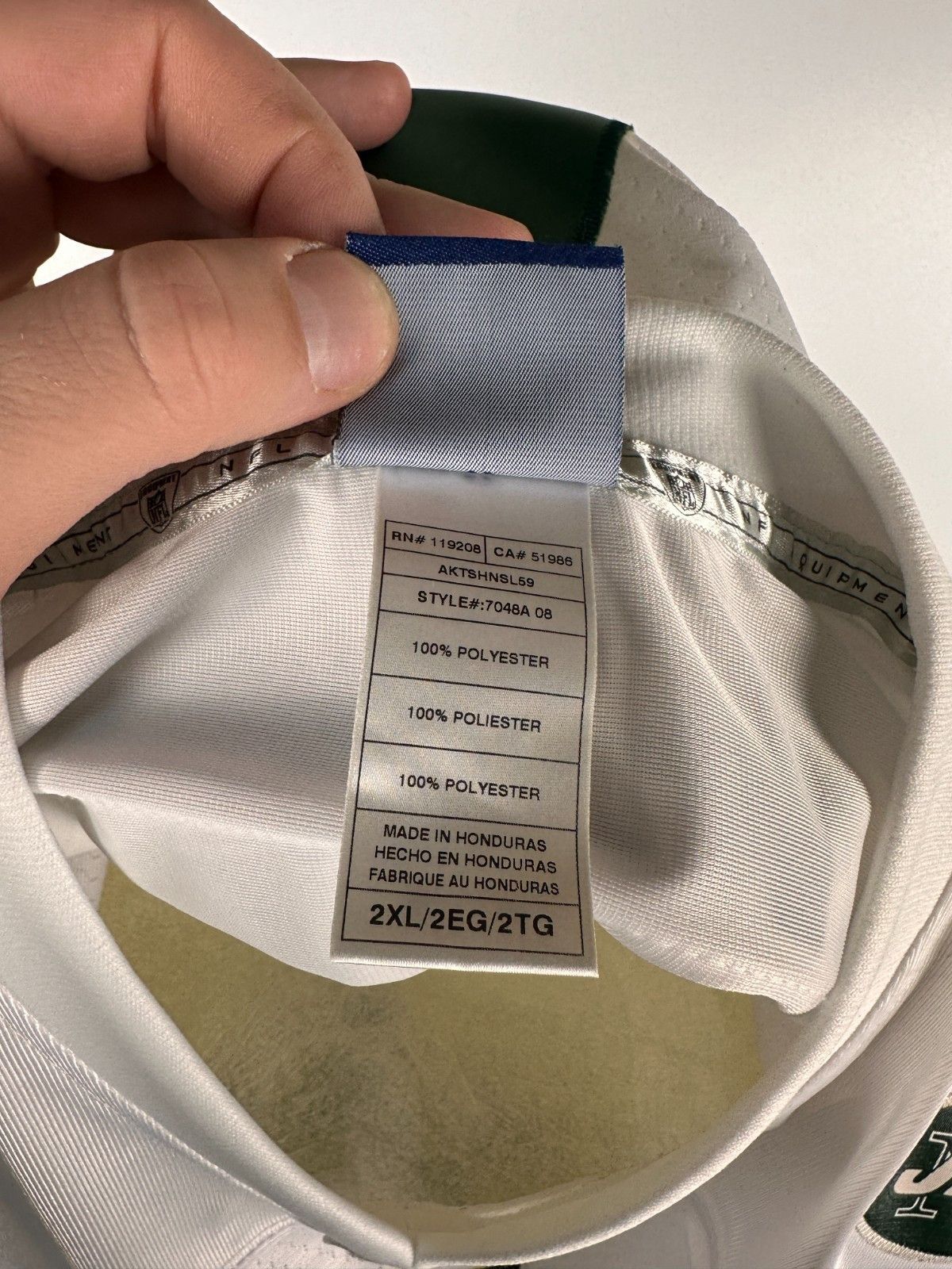 Reebok New York Jets Reebok NFL Jersey Brett Favre White Shirt XXL Size US XXL / EU 58 / 5 - 10 Thumbnail