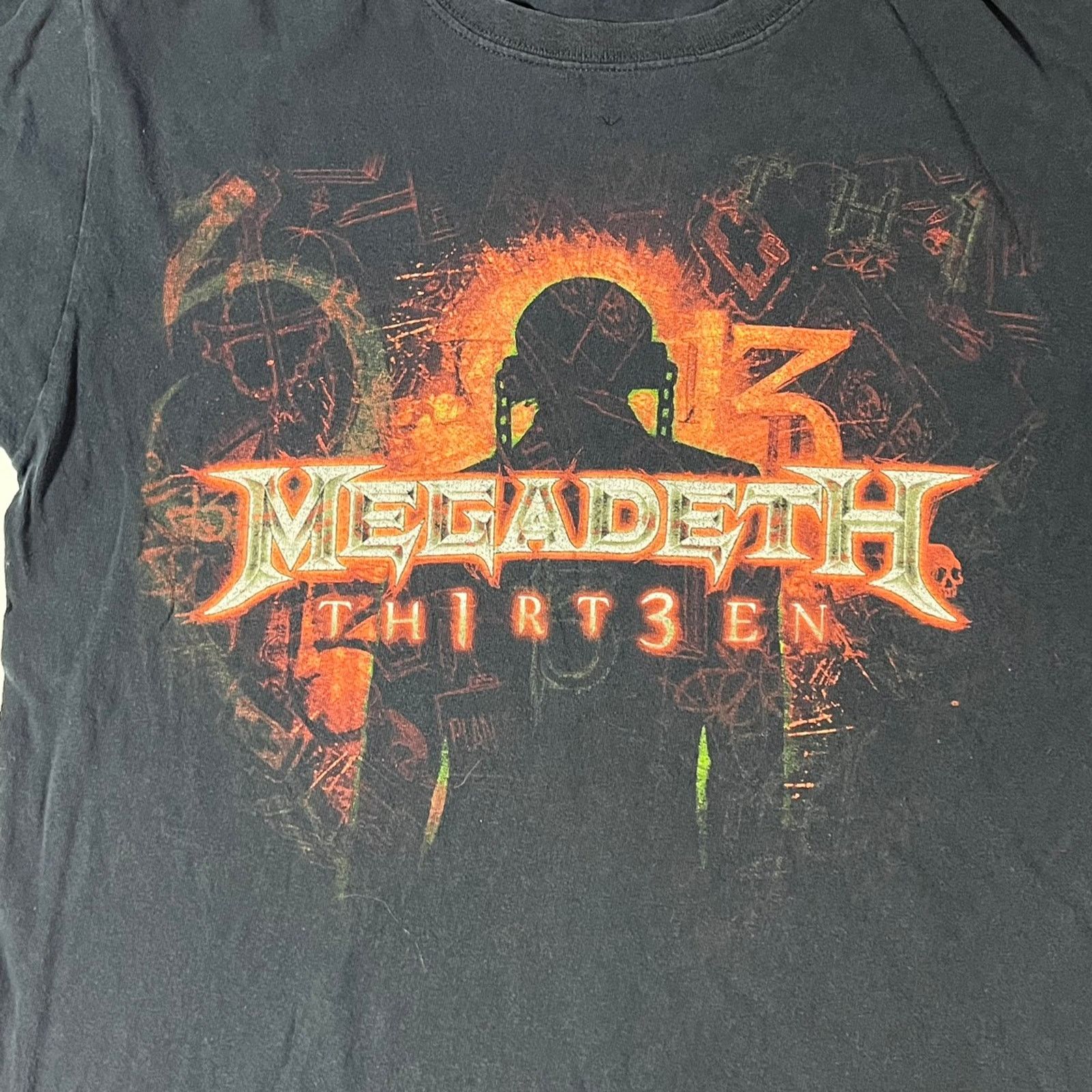 Band Tees 2000’s Anvil Megadeth Thirteen Graphic Band T-shirt Medium Size US M / EU 48-50 / 2 - 3 Thumbnail
