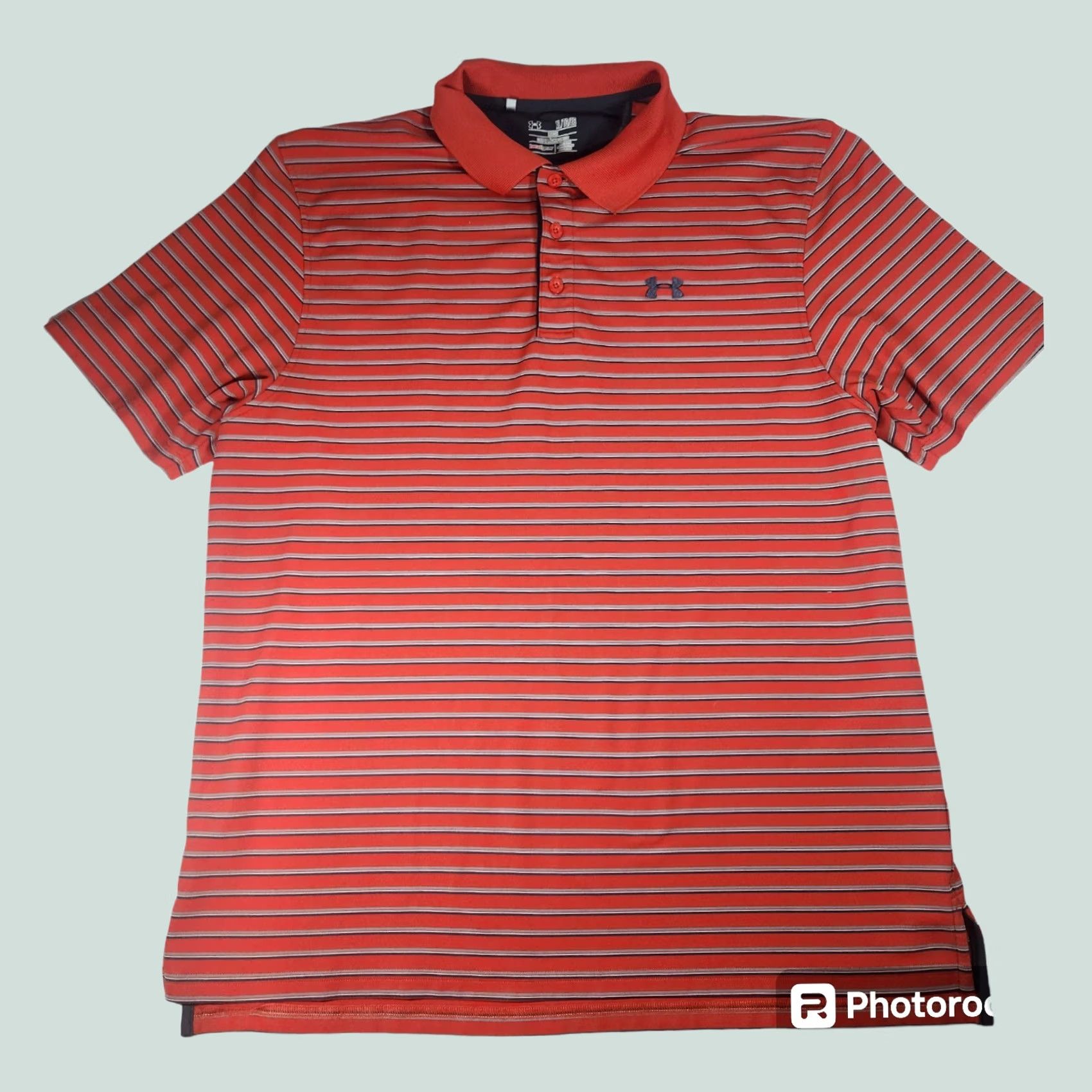 Under Armour UNDER ARMOUR HEATGEAR LOOSE Shirt Men's XL Large Orange Button Up Polo Size US XL / EU 56 / 4 - 1 Thumbnail
