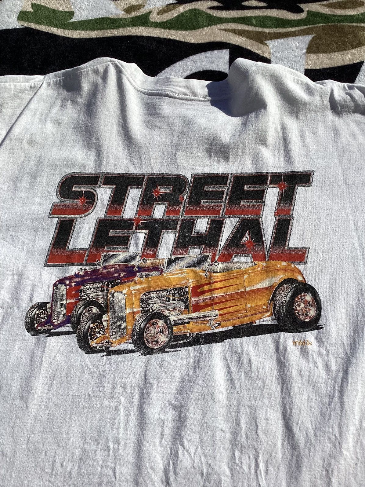 Other Vintage 1990s street lethal classic cars single stitch Tee Size US XL / EU 56 / 4 - 2 Thumbnail