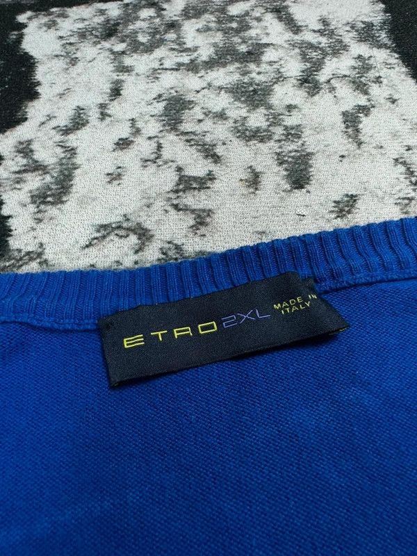 Etro Etro Italy XXL sweater blue navy logo Size US XXL / EU 58 / 5 - 4 Thumbnail