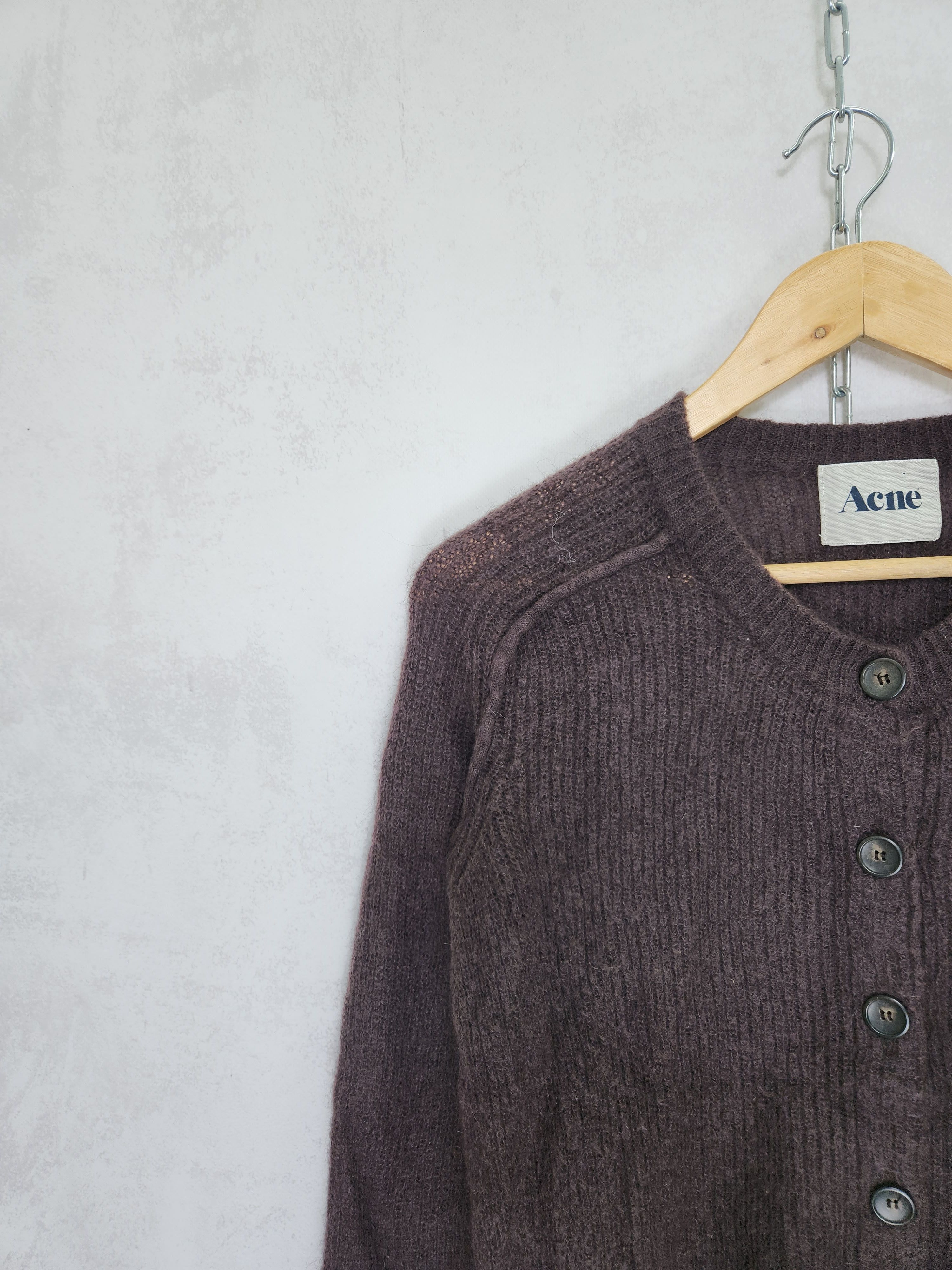 Acne Studios Acne BELL NEW AW/09 Knit Mohair Cardigan Wool Sweater Size XS / US 0-2 / IT 36-38 - 4 Thumbnail