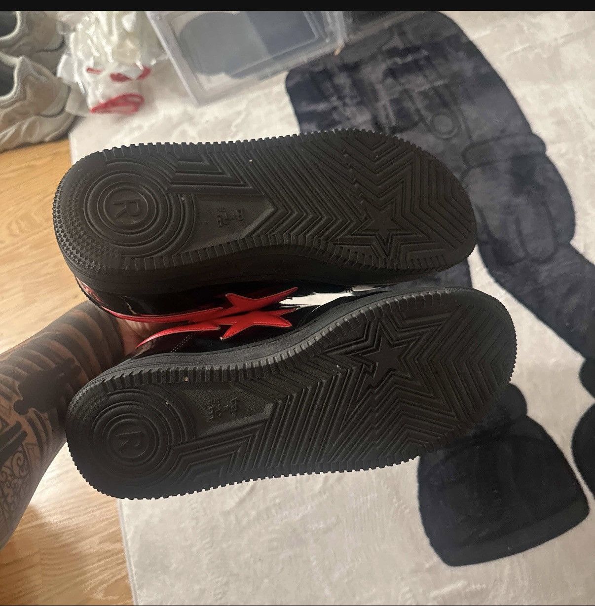 Bape Bapesta low black shark face Size US 10 / EU 43 - 7 Thumbnail