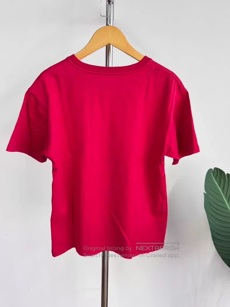 Hermes Hermes Ladies T-Shirt, Red Note Wing Print, Round Neck Sho Size XXS / US 00 / IT 34 - 2 Thumbnail