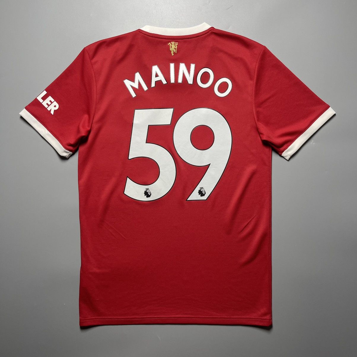 Adidas MAN UNITED ADIDAS 2021/2022 SOCCER HOME JERSEY #59 MAINOO Size US S / EU 44-46 / 1 - 1 Thumbnail